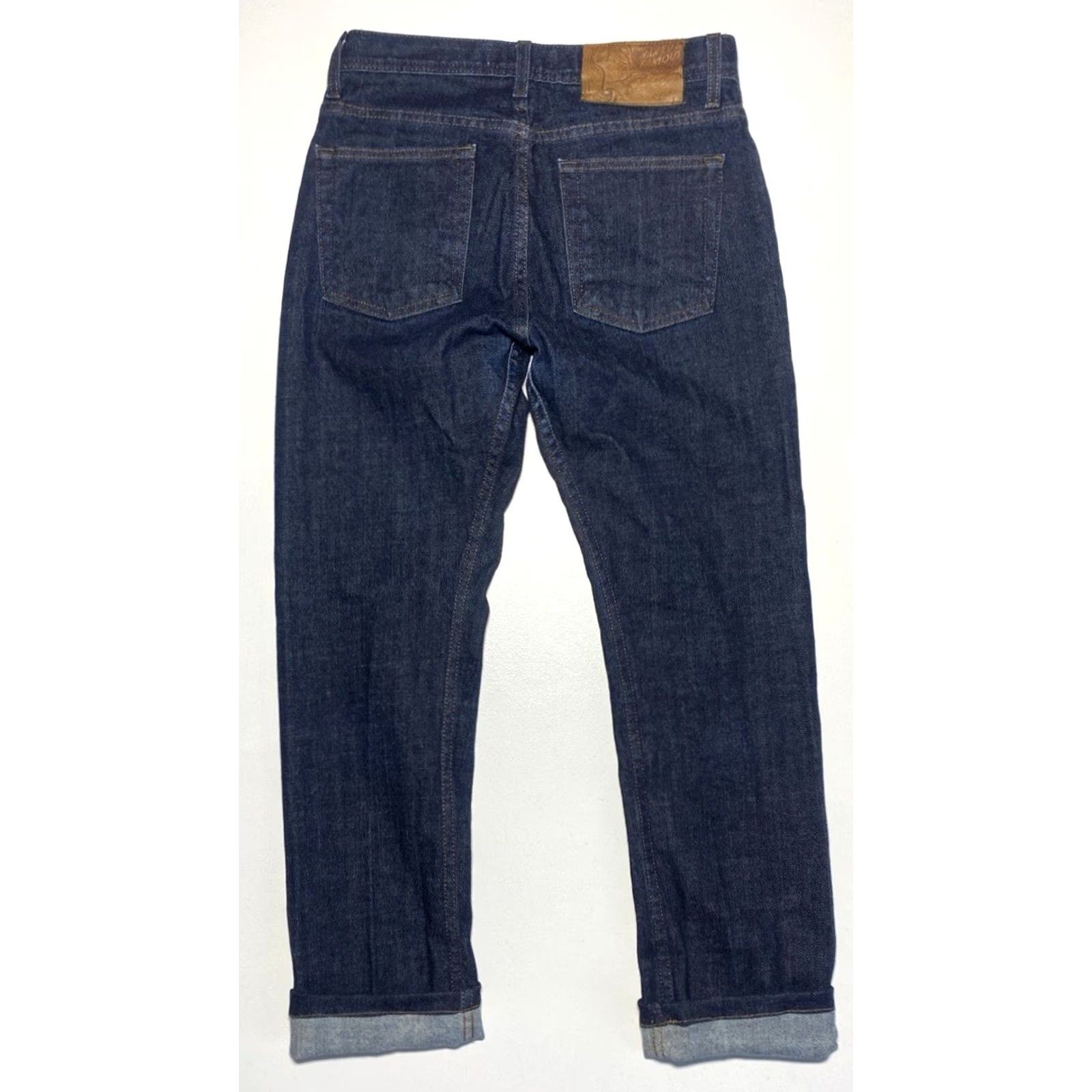 Vintage Naked & Famous Denim Weird Guy Stretch Selvedge Jeans Men’s 30x29 Blue Denim Straight 5-Pocket Authorized Vintage? No - proceed with title only Size US 30 / EU 46 - 2 Thumbnail