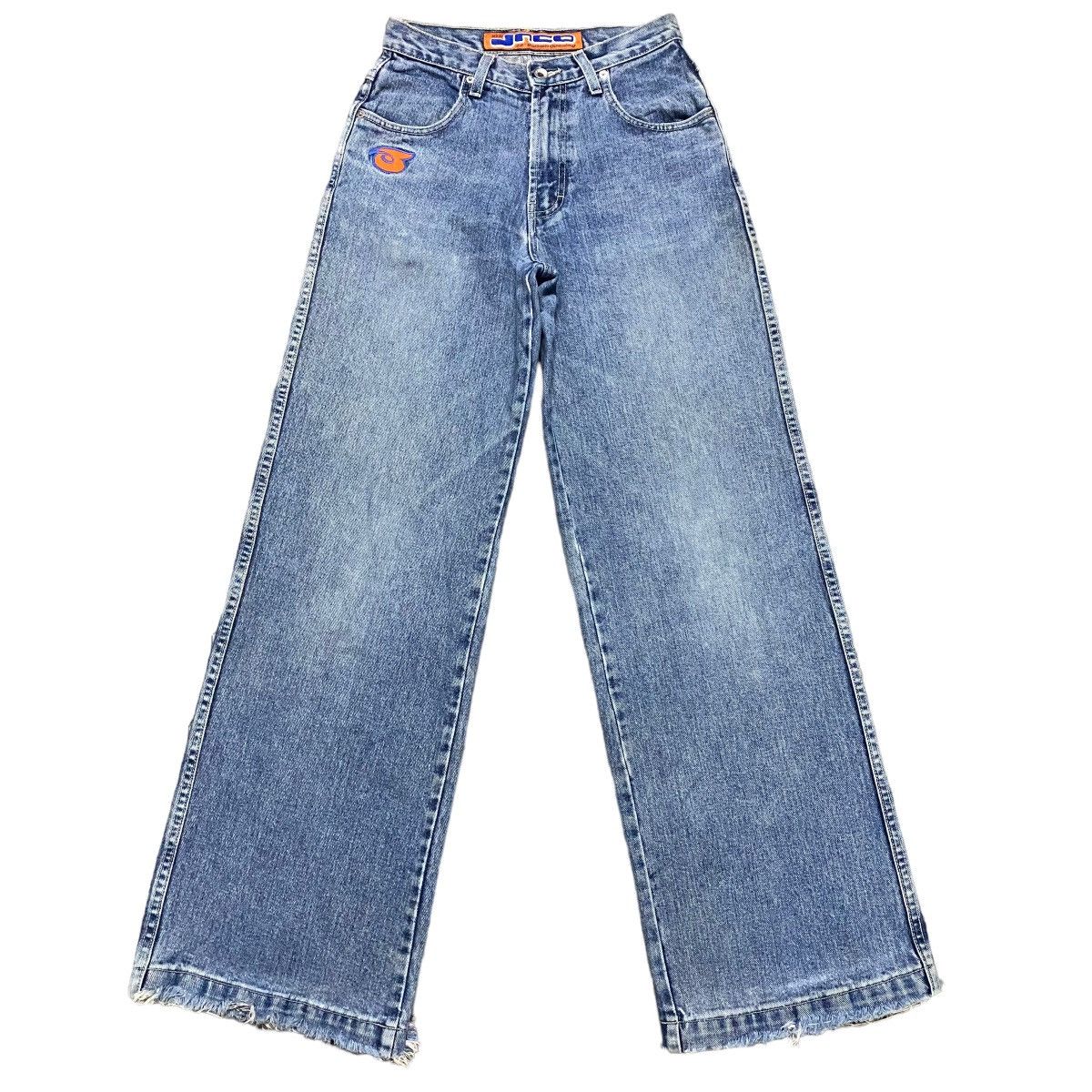 image of 90's Jnco Roomy Girlie Stuff Bottom Opening Pants in Blue, Women's (Size 26)
