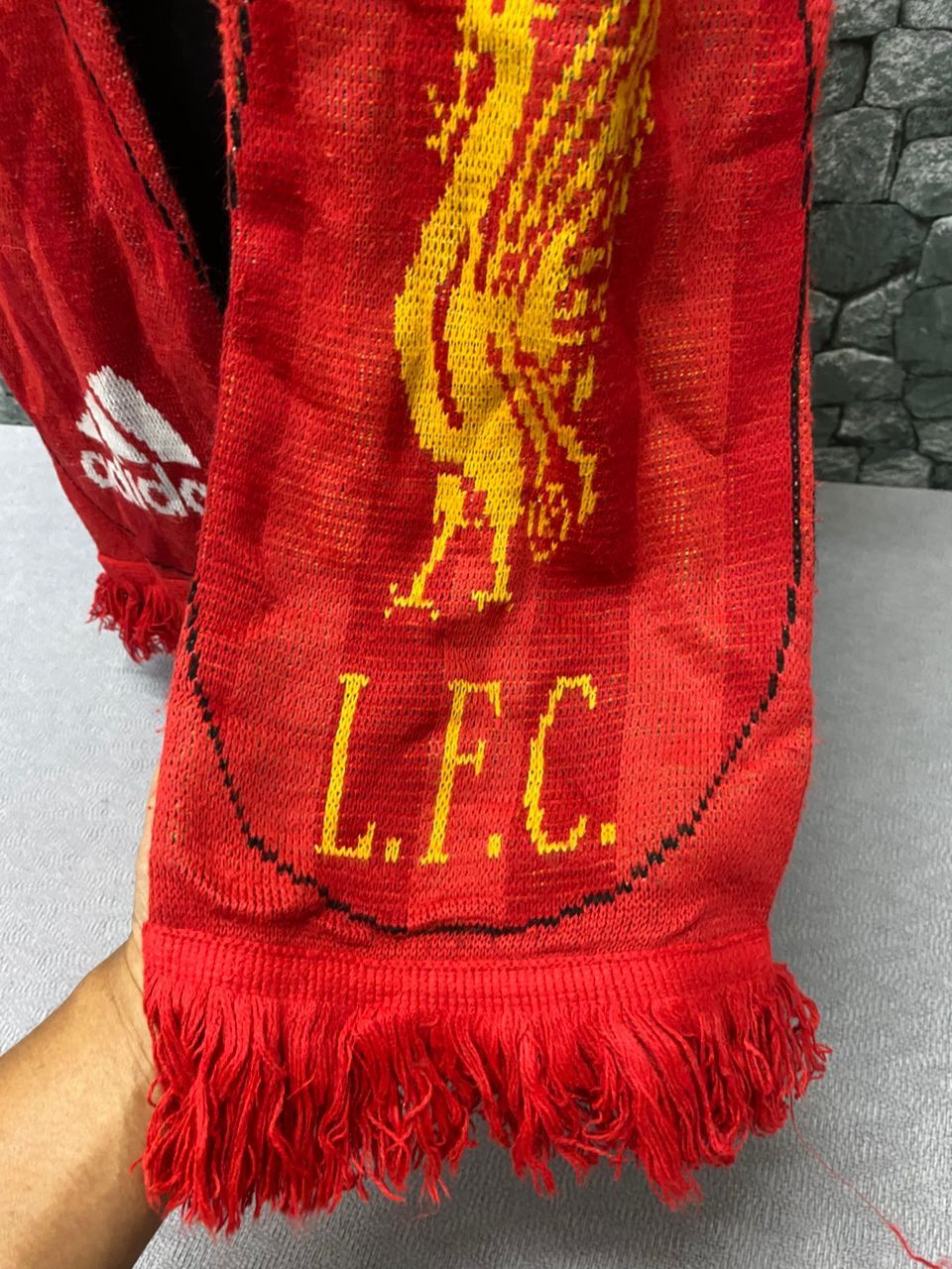 Adidas Vintage Y2k Adidas Liverpool Scarf Size ONE SIZE - 9 Thumbnail