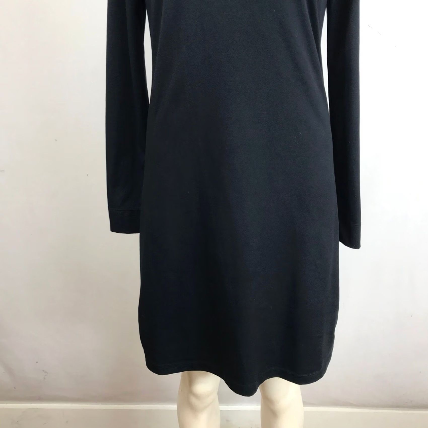 Vintage Title Nine Turtleneck Dress Women's Size XS Black Long Sleeve Made in Canada Size XS / US 0-2 / IT 36-38 - 3 Thumbnail