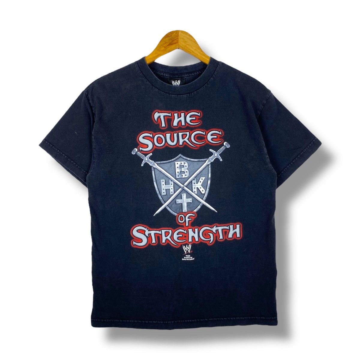 WWE Vintage 00's SHAWN MICHAELS The Source Of Strength Wwe Tee Size US M / EU 48-50 / 2 - 1 Thumbnail
