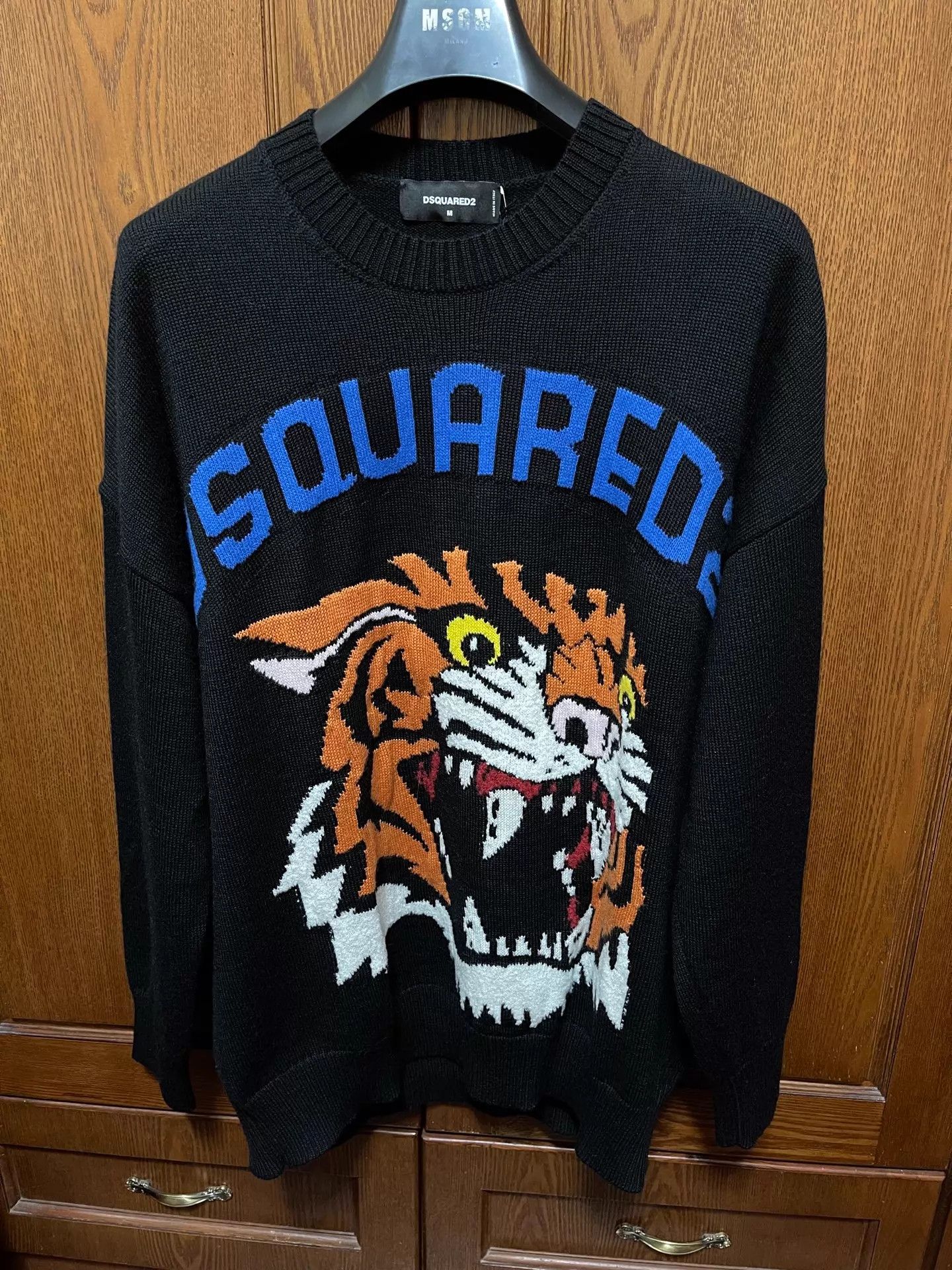 Dsquared2 Dsquared2 D2 Oversized Tiger Head Embro Sweater M/L NWT Size US M / EU 48-50 / 2 - 3 Thumbnail