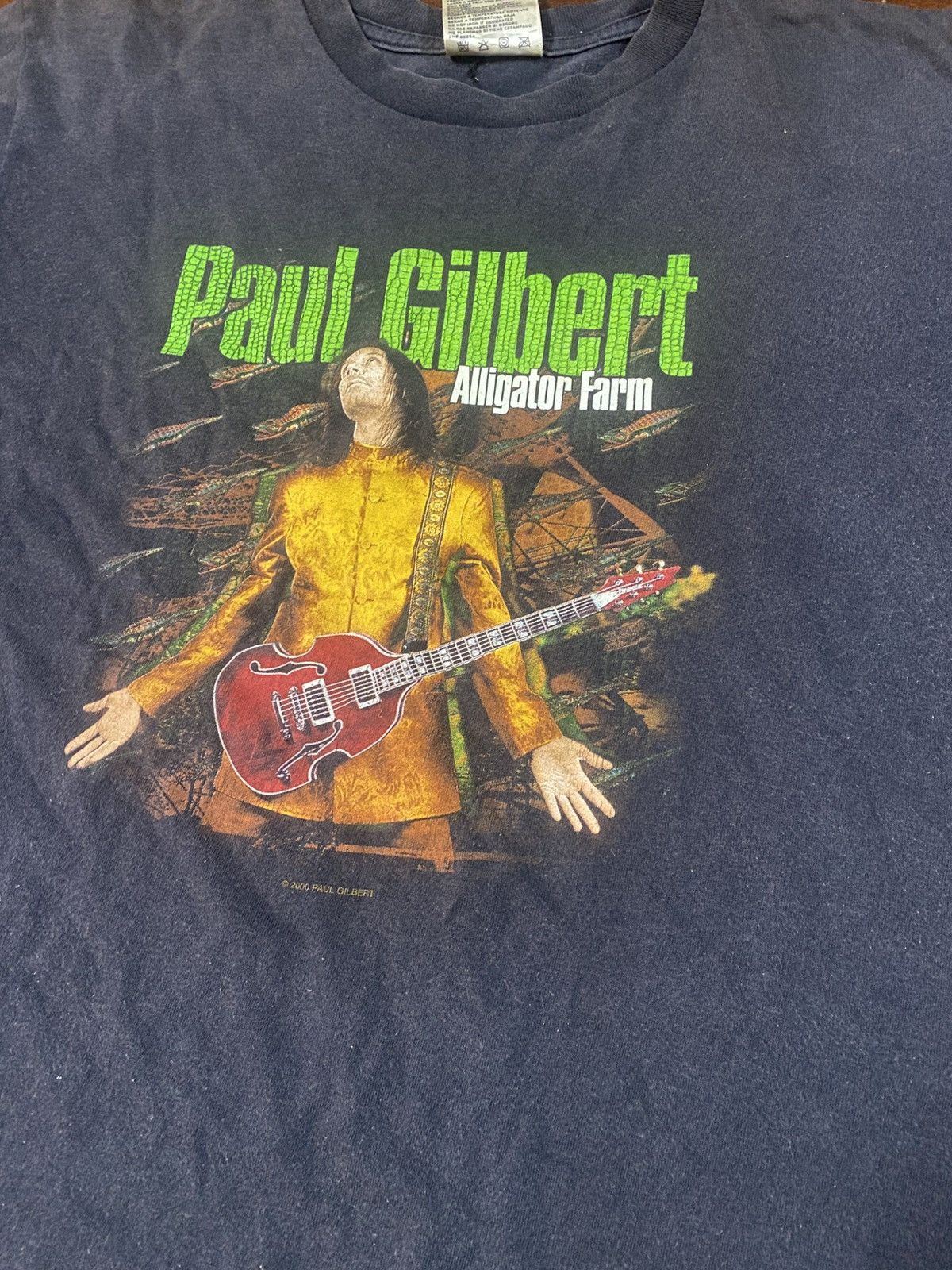 Vintage Rare vintage y2k paul gilbert guitar hard rock heavy metal Size US L / EU 52-54 / 3 - 4 Thumbnail