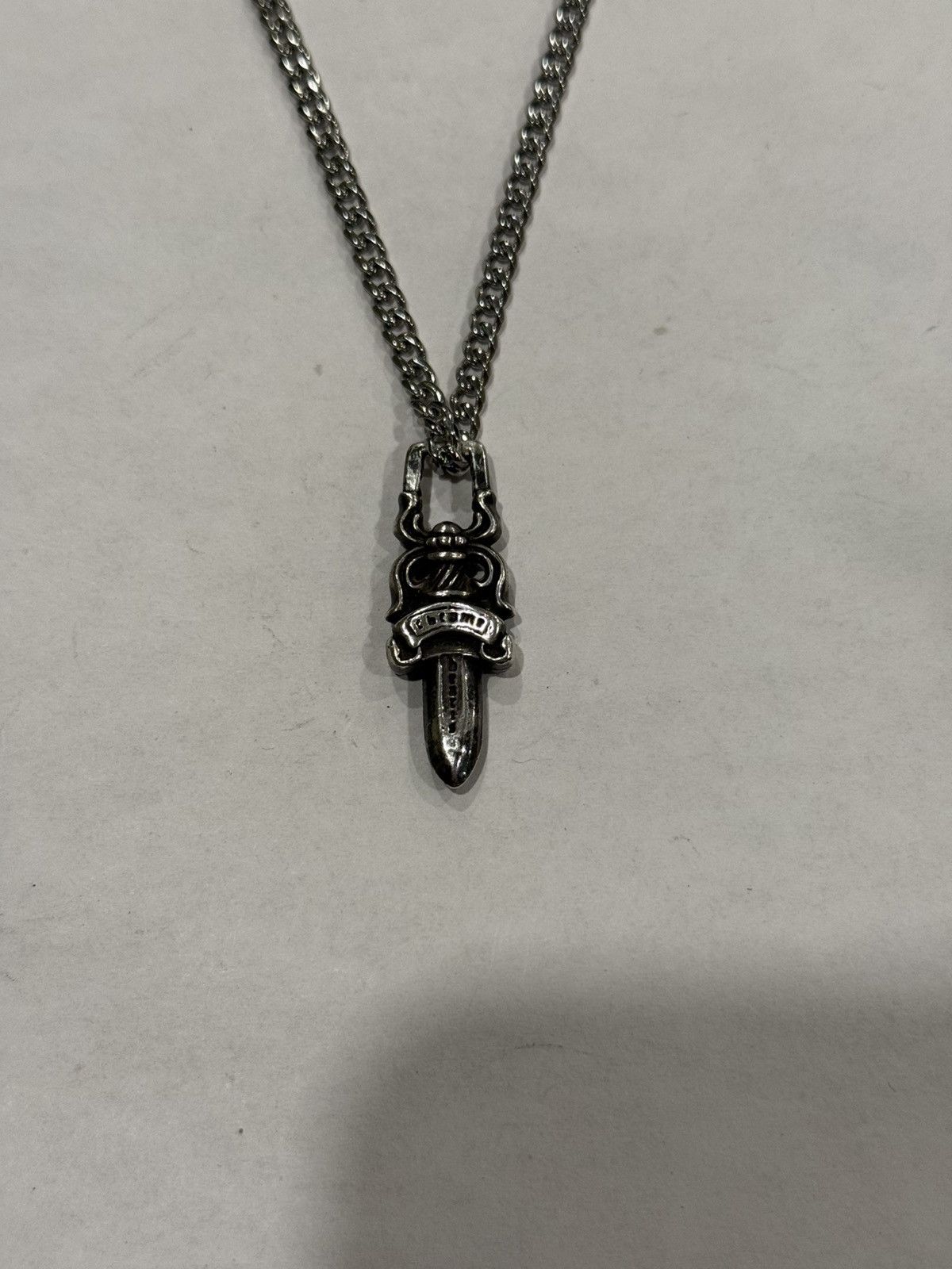 【美品】Chrome Hearts Dagger Heart Pendant Chrome Hearts Dagger & Heart Pendant - Pendant Necklace, Necklaces