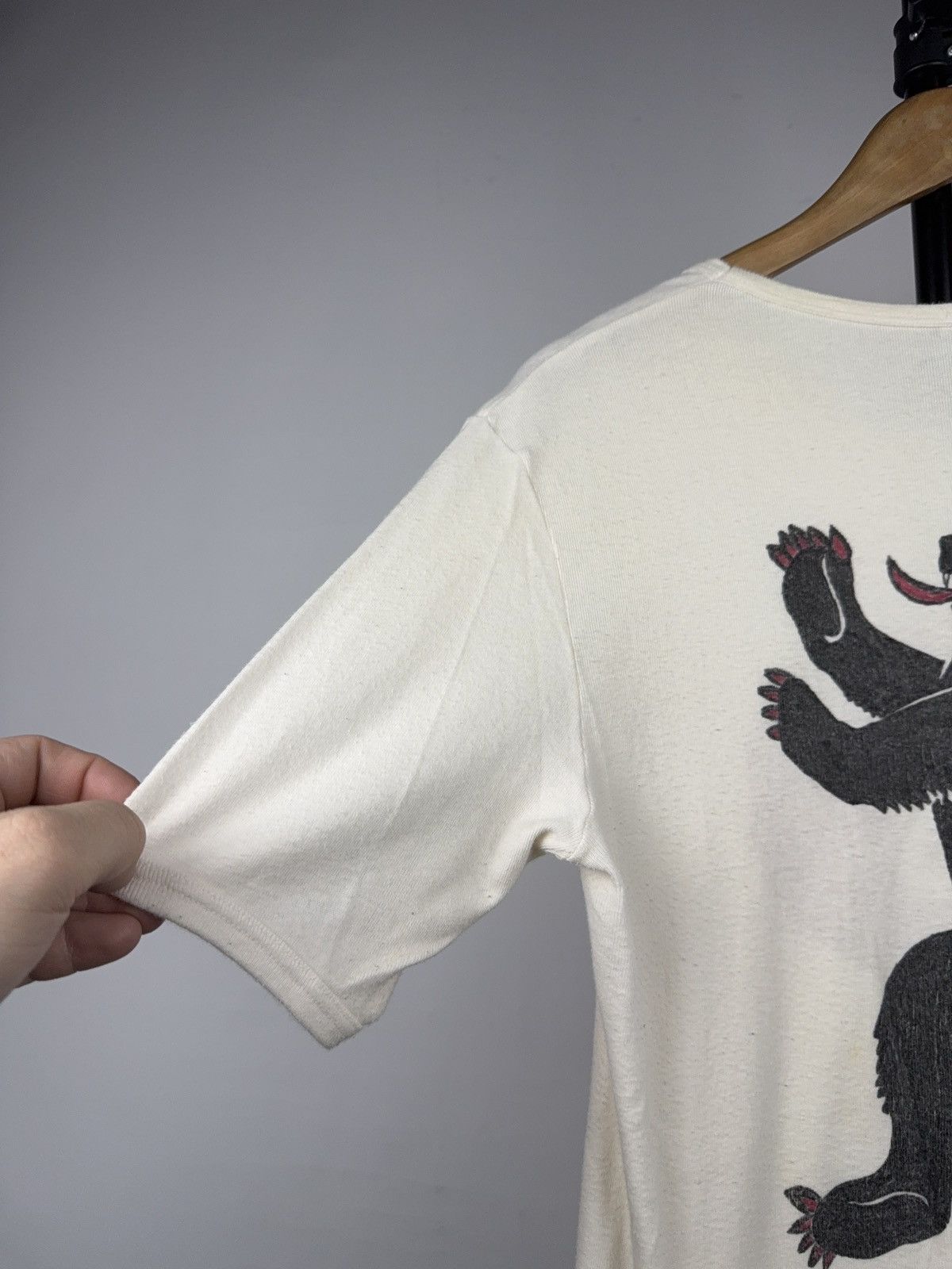 Vintage Retro 80s Vintage Bear Graphic Rare T-Shirt Single Stitch Size US M / EU 48-50 / 2 - 13 Thumbnail