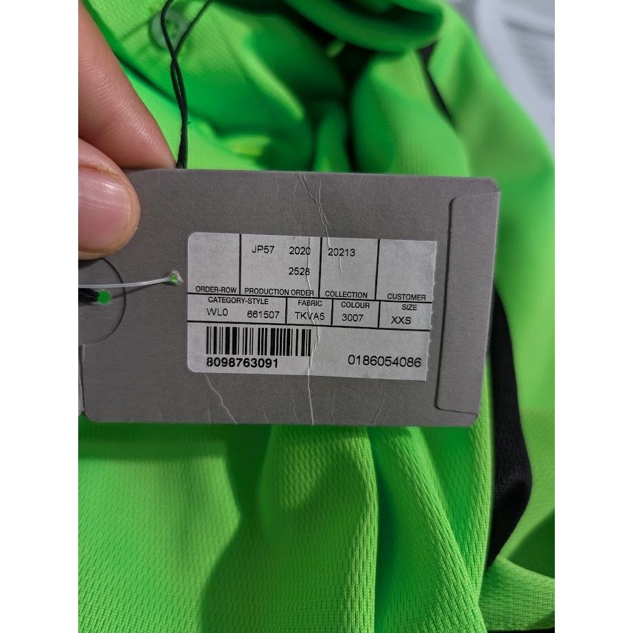 Balenciaga o1rshd1 Layered S/S Polo Shirt Pique in Green-Dark Green Size US XXS / EU 40 - 14 Thumbnail