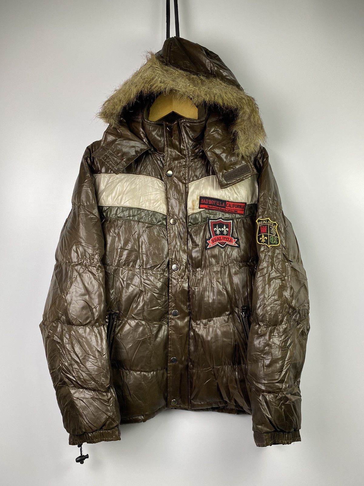 Japanese Brand Fur puffer jacket badboy ifsixwasnine style Size US L / EU 52-54 / 3 - 1 Thumbnail