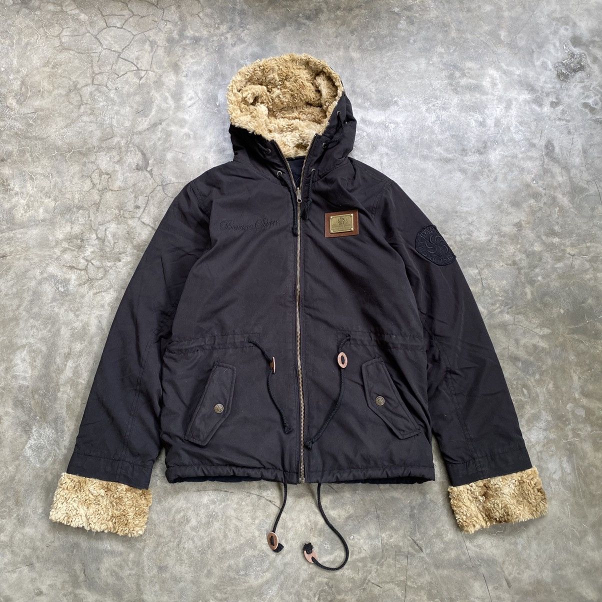 Japanese Brand 2000s Banana Seven Serpa Revisible Parka Jacket Size US M / EU 48-50 / 2 - 1 Thumbnail