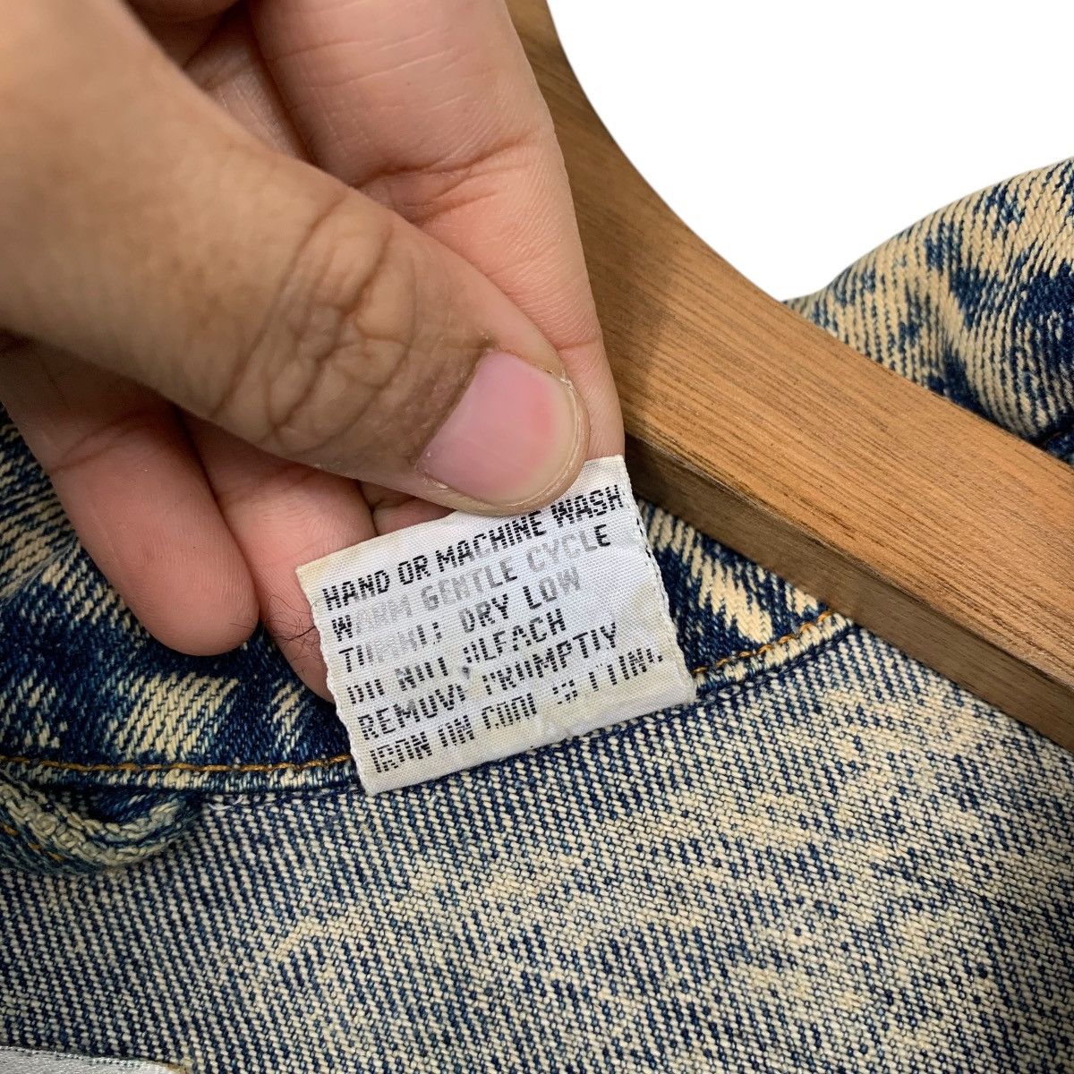 Japanese Brand EAST WEST by Panda Group Stone Wash Denim Jacket #2185-C97 Size US M / EU 48-50 / 2 - 17 Thumbnail