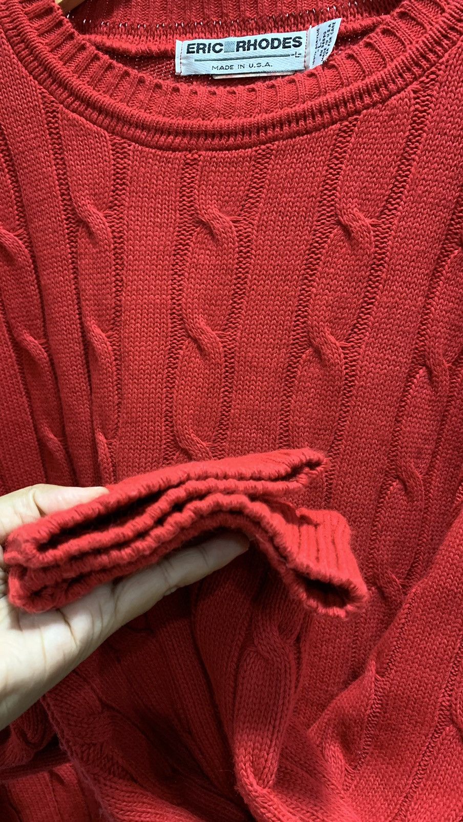 Homespun Knitwear Acne Studios Inspired Knit Sweater Cable Size US L / EU 52-54 / 3 - 6 Thumbnail