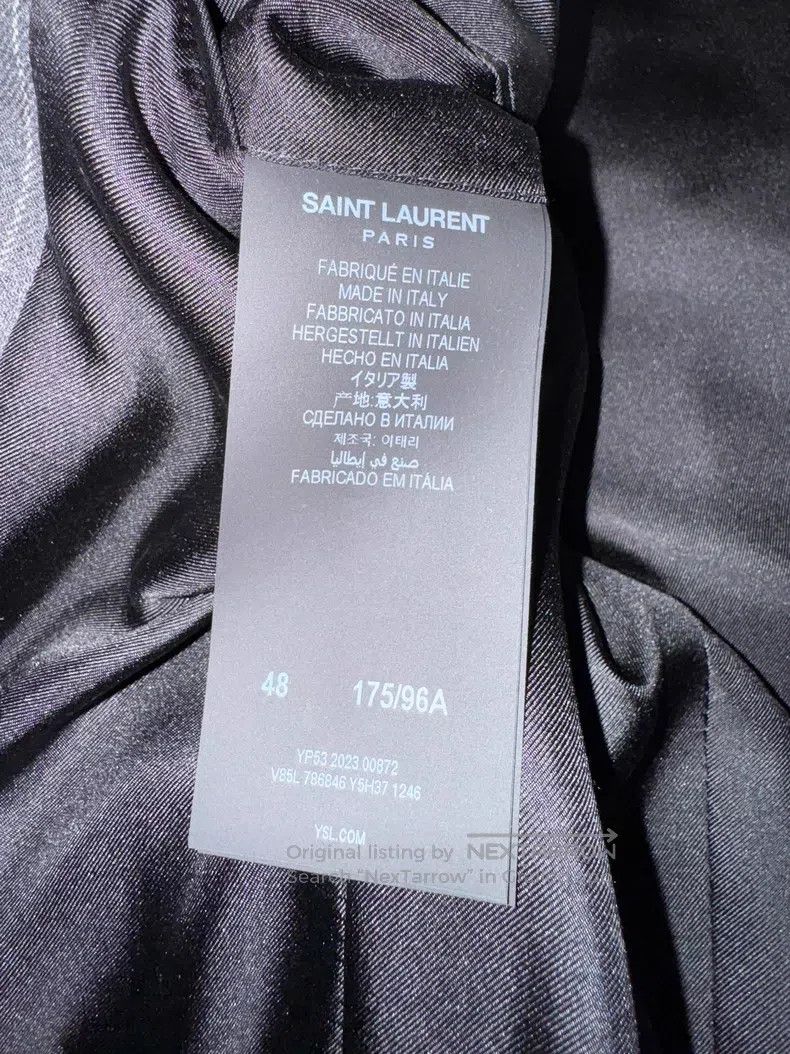 Saint Laurent Paris Saint Laurent Paris Flannel Double-breasted Men's Suit Jac Size US M / EU 48-50 / 2 - 5 Thumbnail