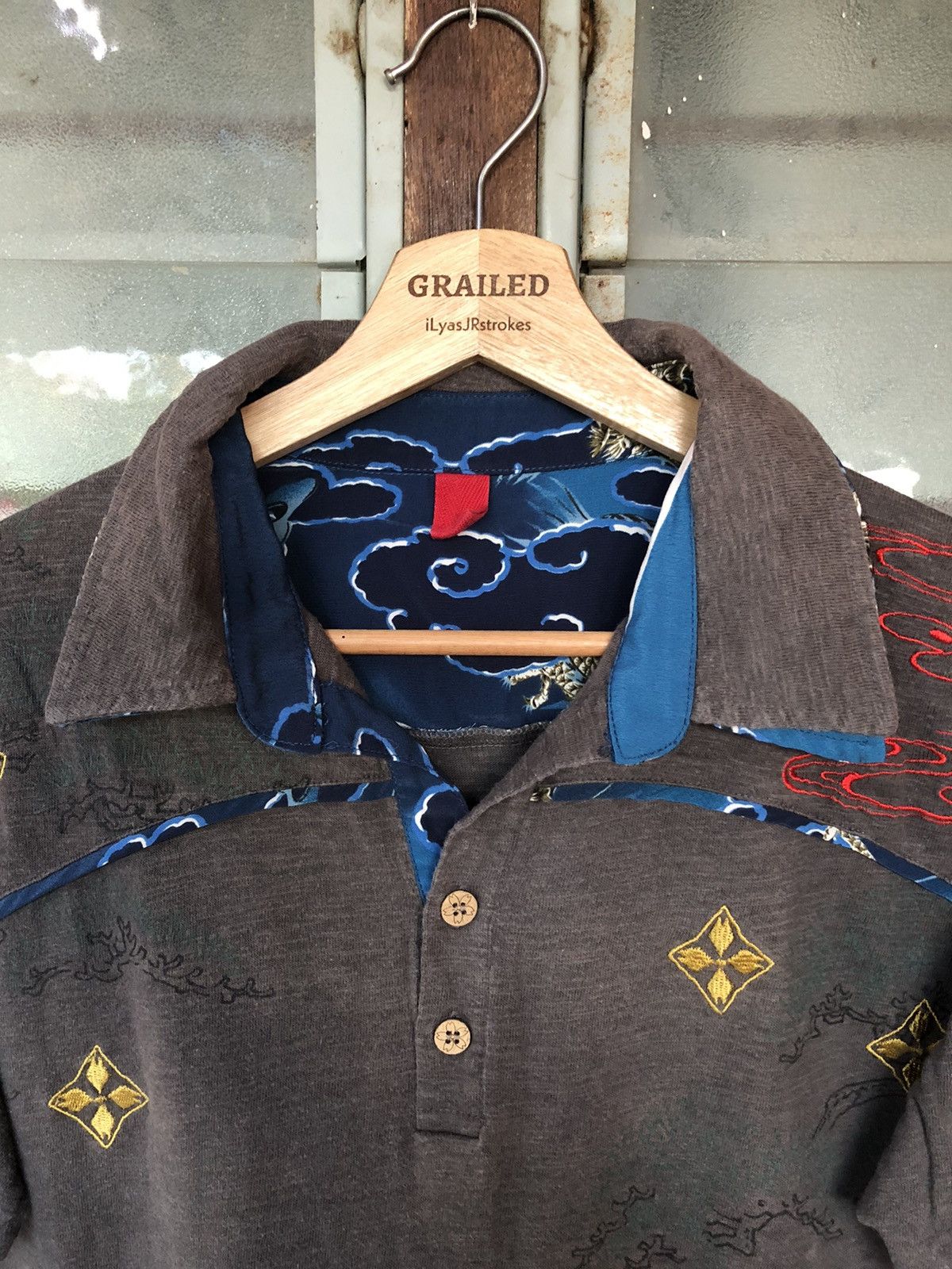 JNCO Vintage Japanese Sukajan Style Rare Collar Shirt Tee Size US M / EU 48-50 / 2 - 15 Thumbnail