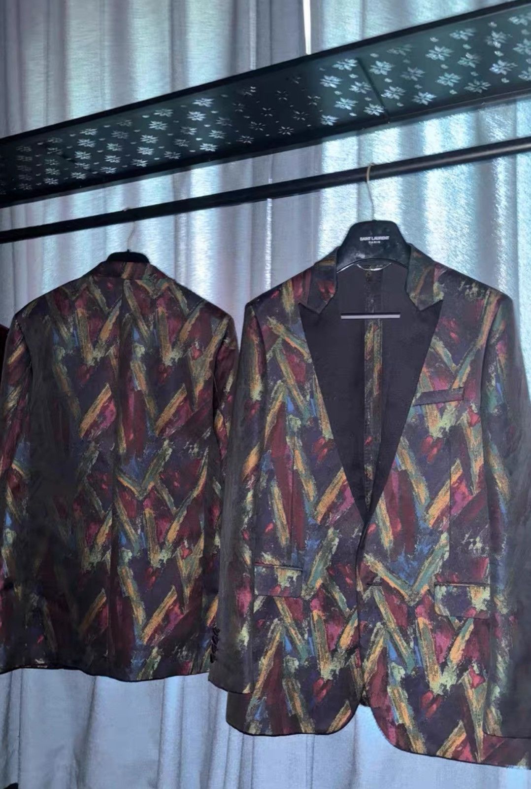 Saint Laurent Paris Saint Laurent SLP 2014SS Runway Oil Painting Suit Size 46S - 1 Thumbnail