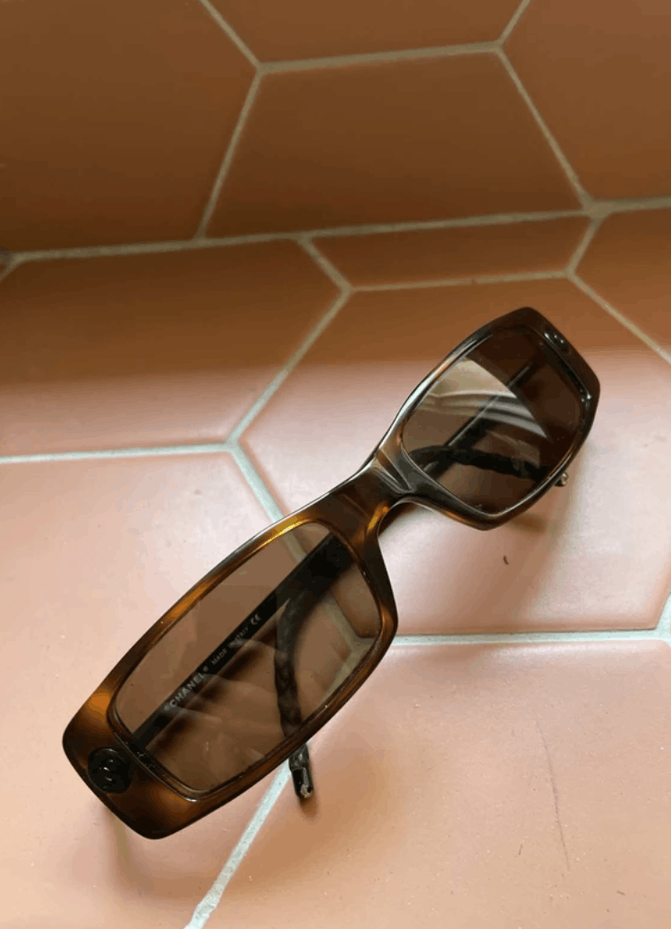 Chanel CHANEL Sunglasses 5036 Mask Rimless Rhinestone 4017 Vintage Size ONE SIZE - 7 Thumbnail
