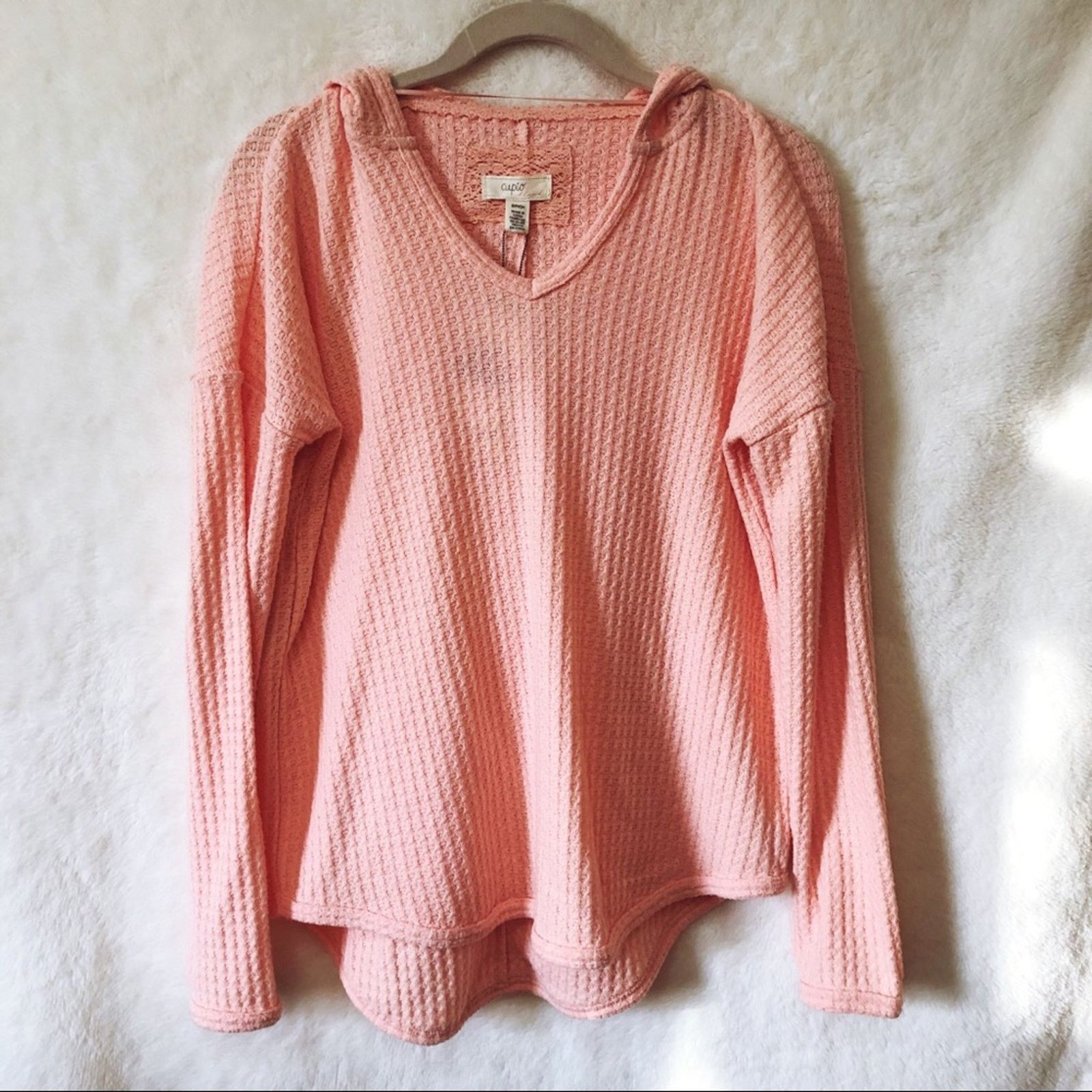 Other Cupio Blush Peach Soft High Low Hoodie Size S / US 4 / IT 40 - 1 Thumbnail