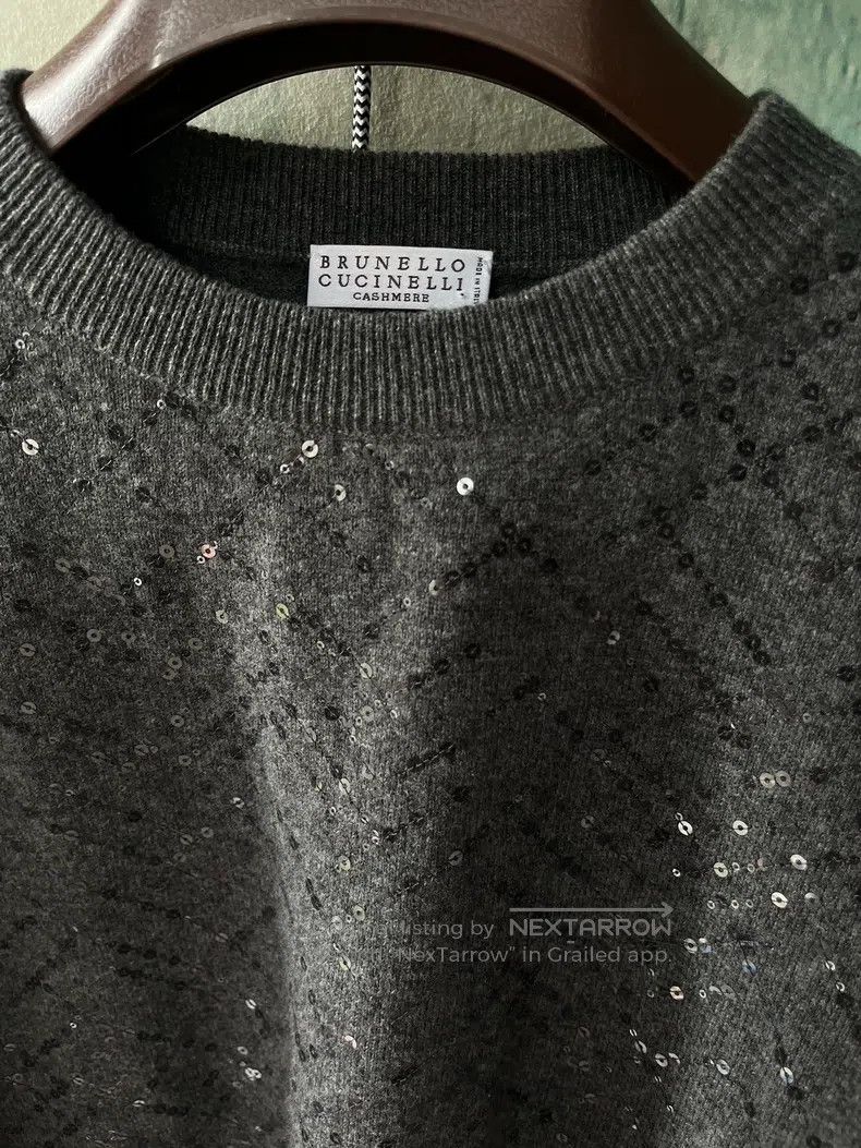 Brunello Cucinelli Brunello Cucinelli 23' sequined cashmere sweater Size S / US 4 / IT 40 - 3 Thumbnail