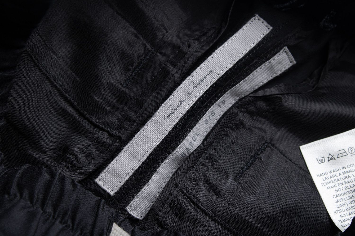 Rick Owens Rick Owens, SS19 Babel satin twill pants in black Size 28" / US 6 / IT 42 - 6 Thumbnail