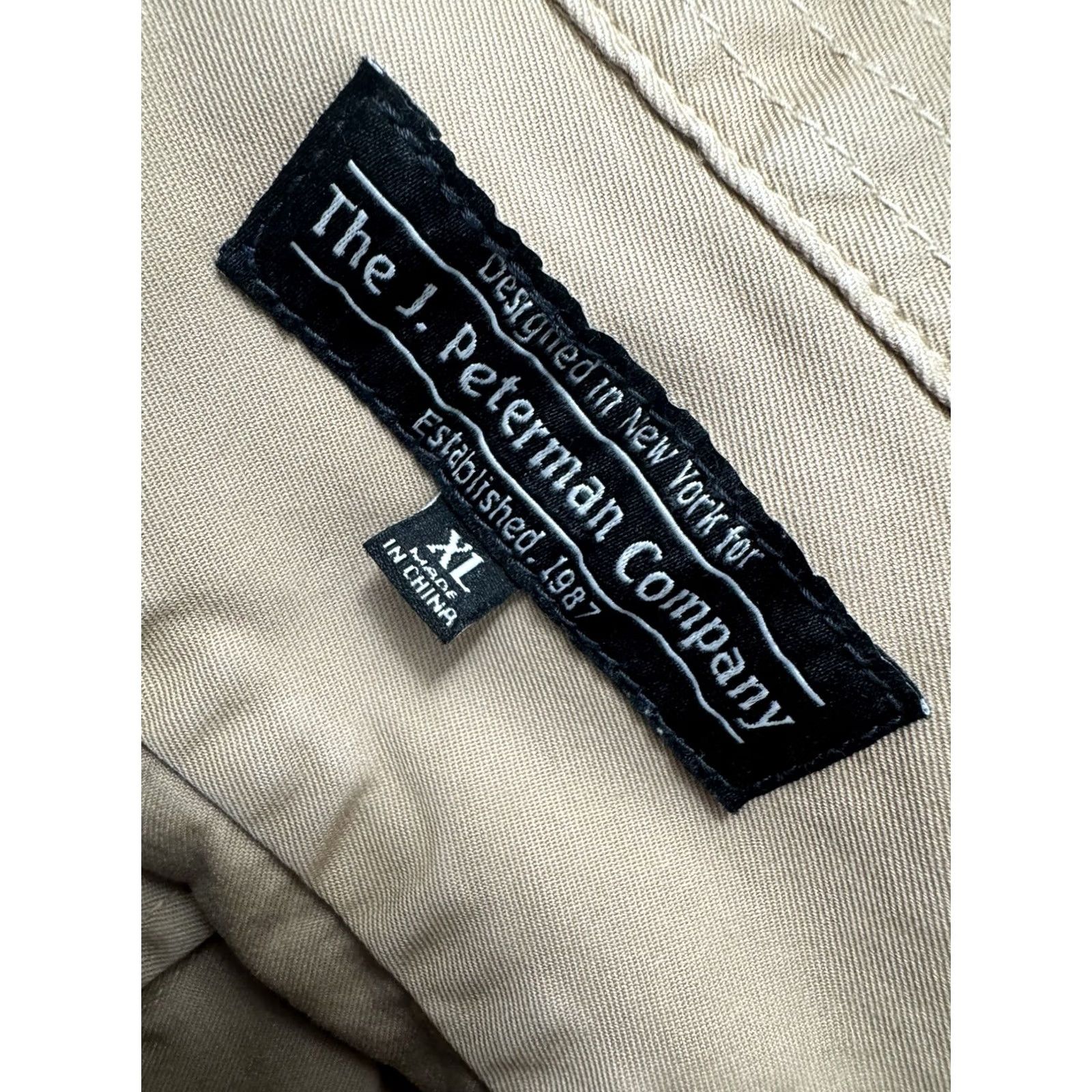 Vintage J PETERMAN SAFARI Shirt Mens XL Tan Button-Up Long Sleeve Size US XL / EU 56 / 4 - 4 Thumbnail