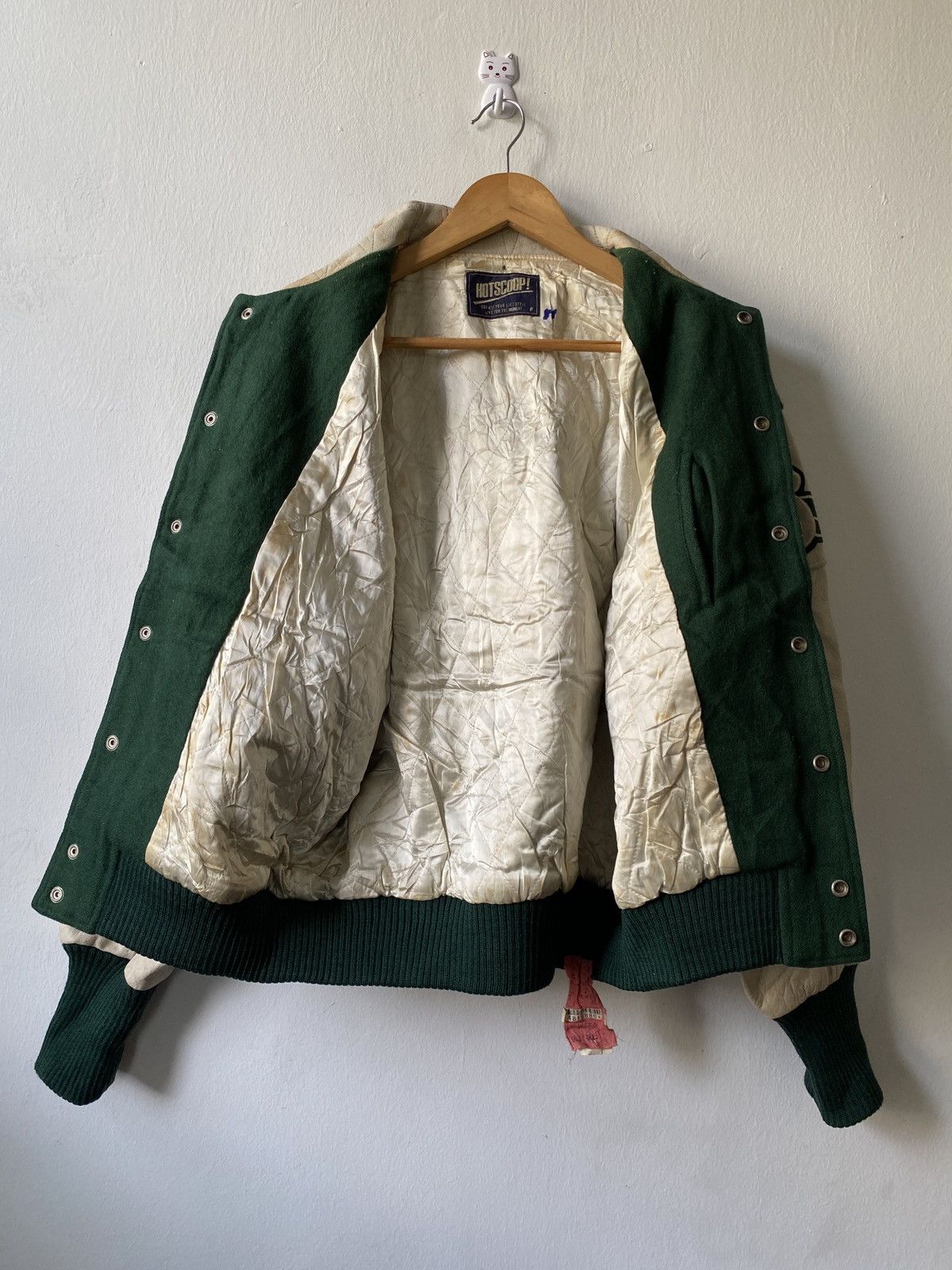 Vintage Vintage Hot Scoop 66 Member Wool Varsity Jacket Size US L / EU 52-54 / 3 - 9 Thumbnail