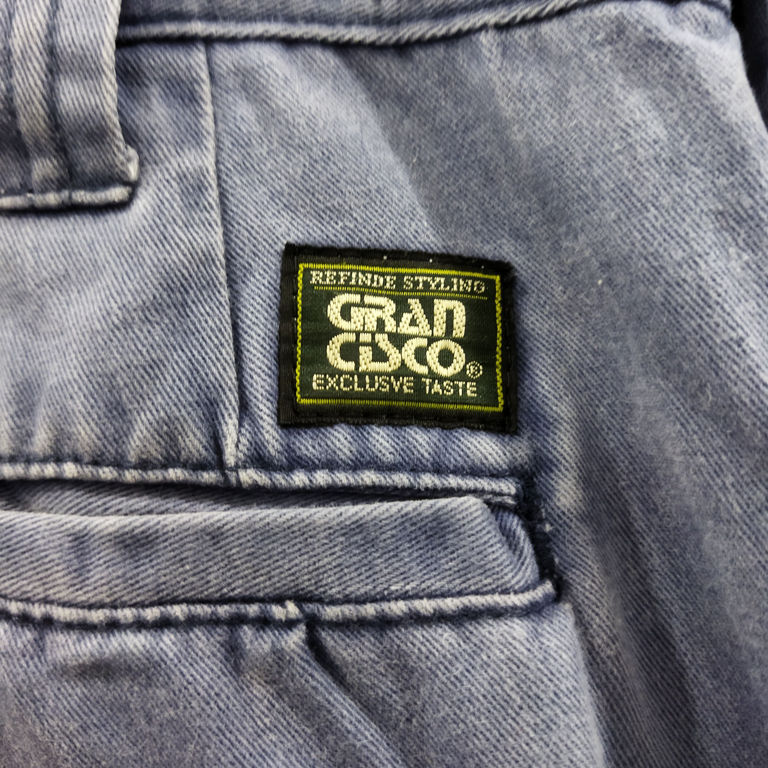 Japanese Brand GRAN SISCO FADED BLUE WORK WARE CARGO PANTS Size US 32 / EU 48 - 10 Thumbnail