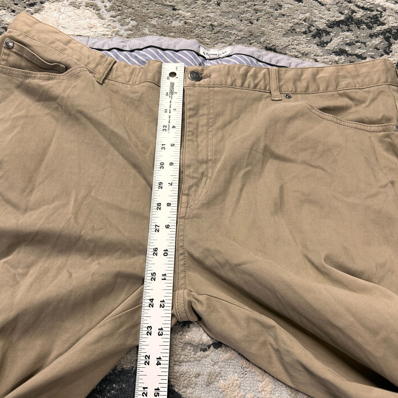 Peter Millar Peter Millar Chino Pants Men 42 Khaki Stretch Straight Leg Size US 42 / EU 58 - 4 Thumbnail