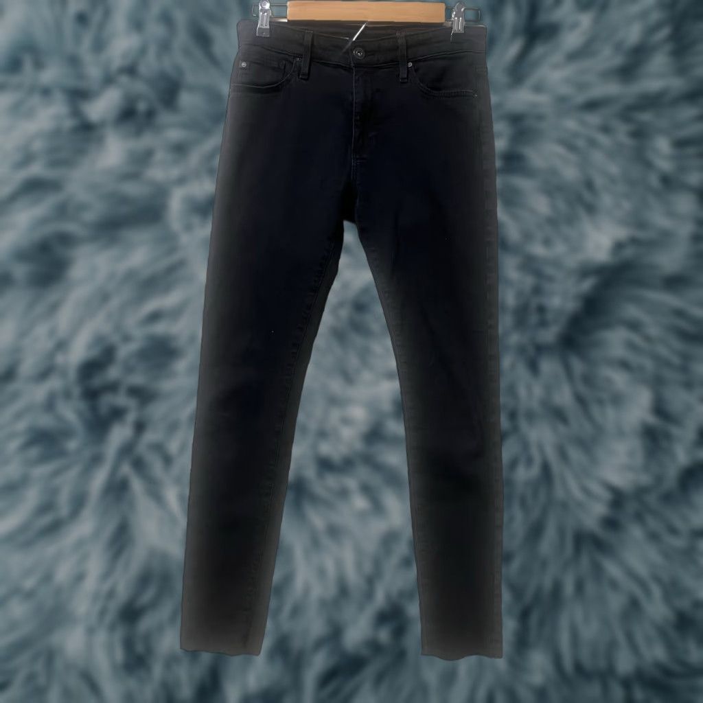 Vintage Adriano Goldschmied The Farrah Skinny Ankle High Rise Size 26 Black Women Jeans 26 Skinny Black AG Farrah Womens Size ONE SIZE - 1 Thumbnail