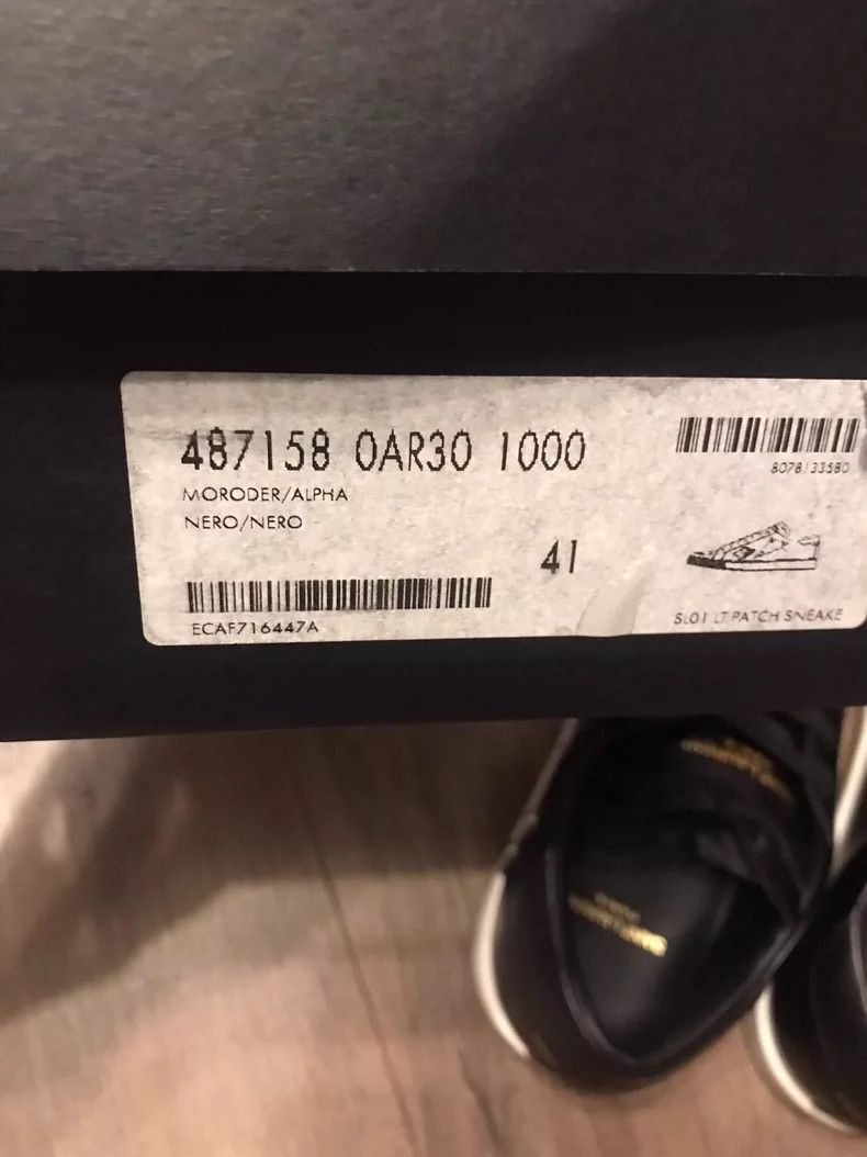 Saint Laurent Paris Saint Laurent Black Casual Leather Sneakers-2507 Size US 10 / EU 43 - 9 Thumbnail