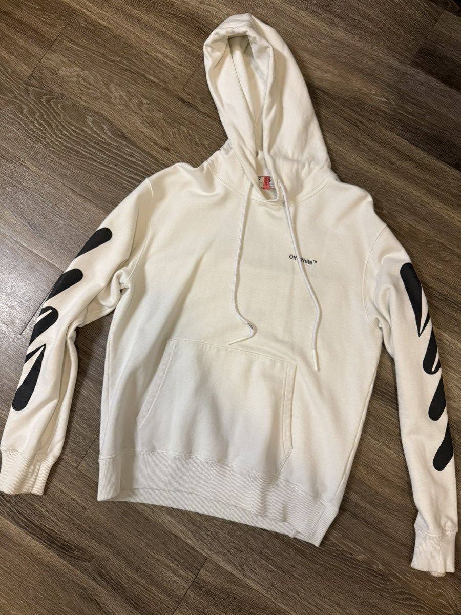 Off-White Off white hoodie in white NY exclusive Size US M / EU 48-50 / 2 - 1 Thumbnail