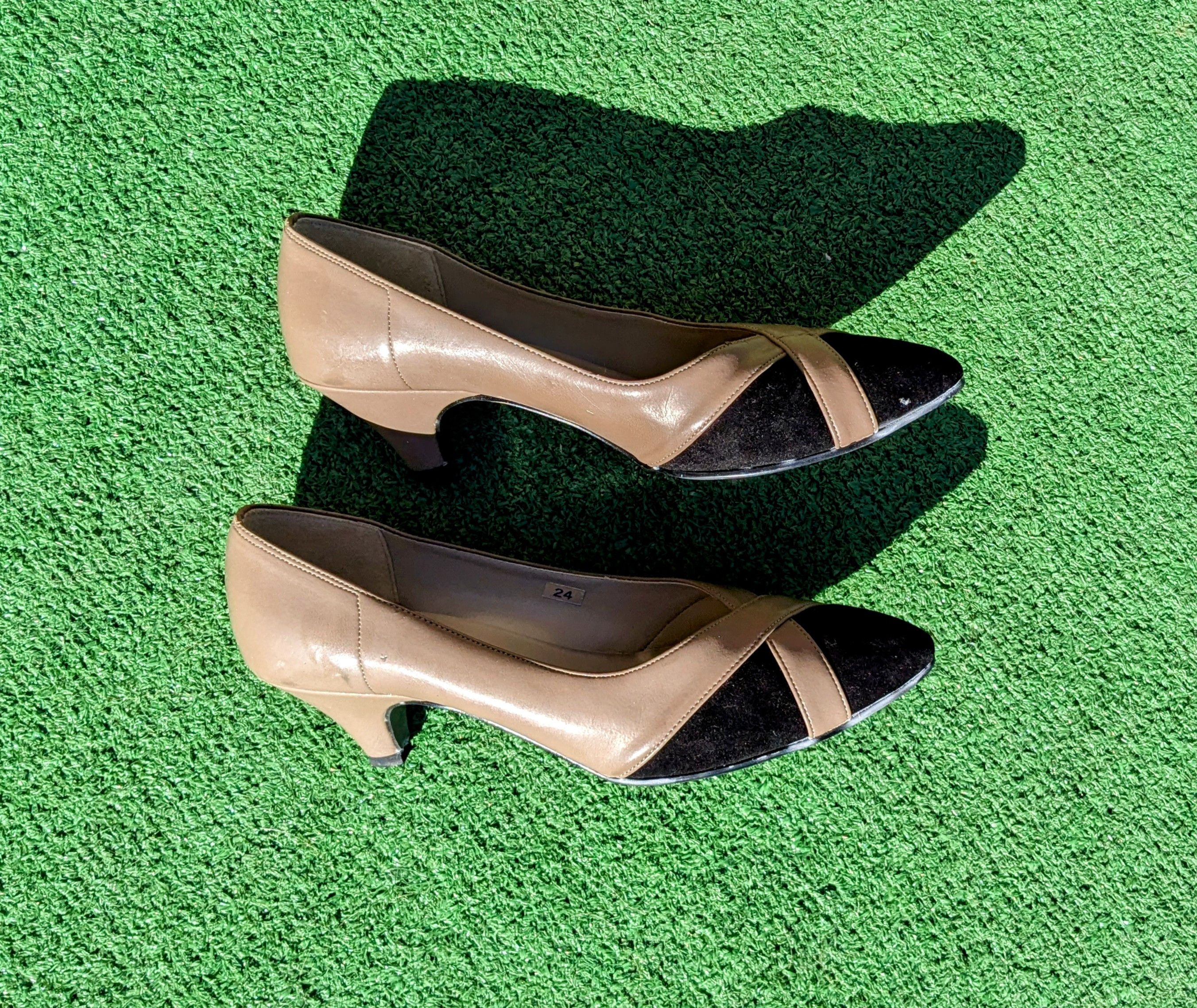 Vintage Vintage Marronier Made in Japan High Heel Shoes Sz 24/7US EE Size US 7 / IT 37 - 7 Thumbnail