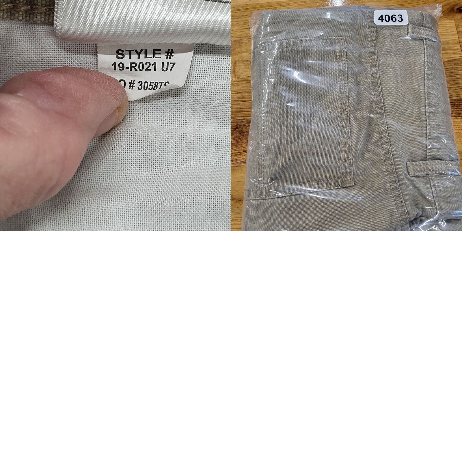 The Mountain Blue Mountain Pants Men’s 36x32 Khaki Carpenter Utility Work 100% Cotton Canvas Size US 36 / EU 52 - 10 Thumbnail