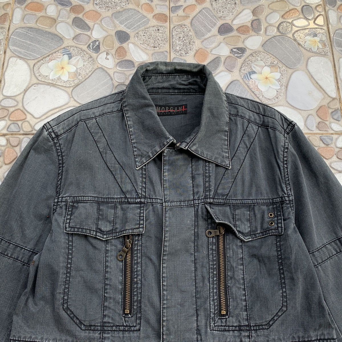 Morgan Homme × Other Morgan Homme Denim MultiPocket Utility Zipper Jacket Size S / US 4 / IT 40 - 5 Thumbnail