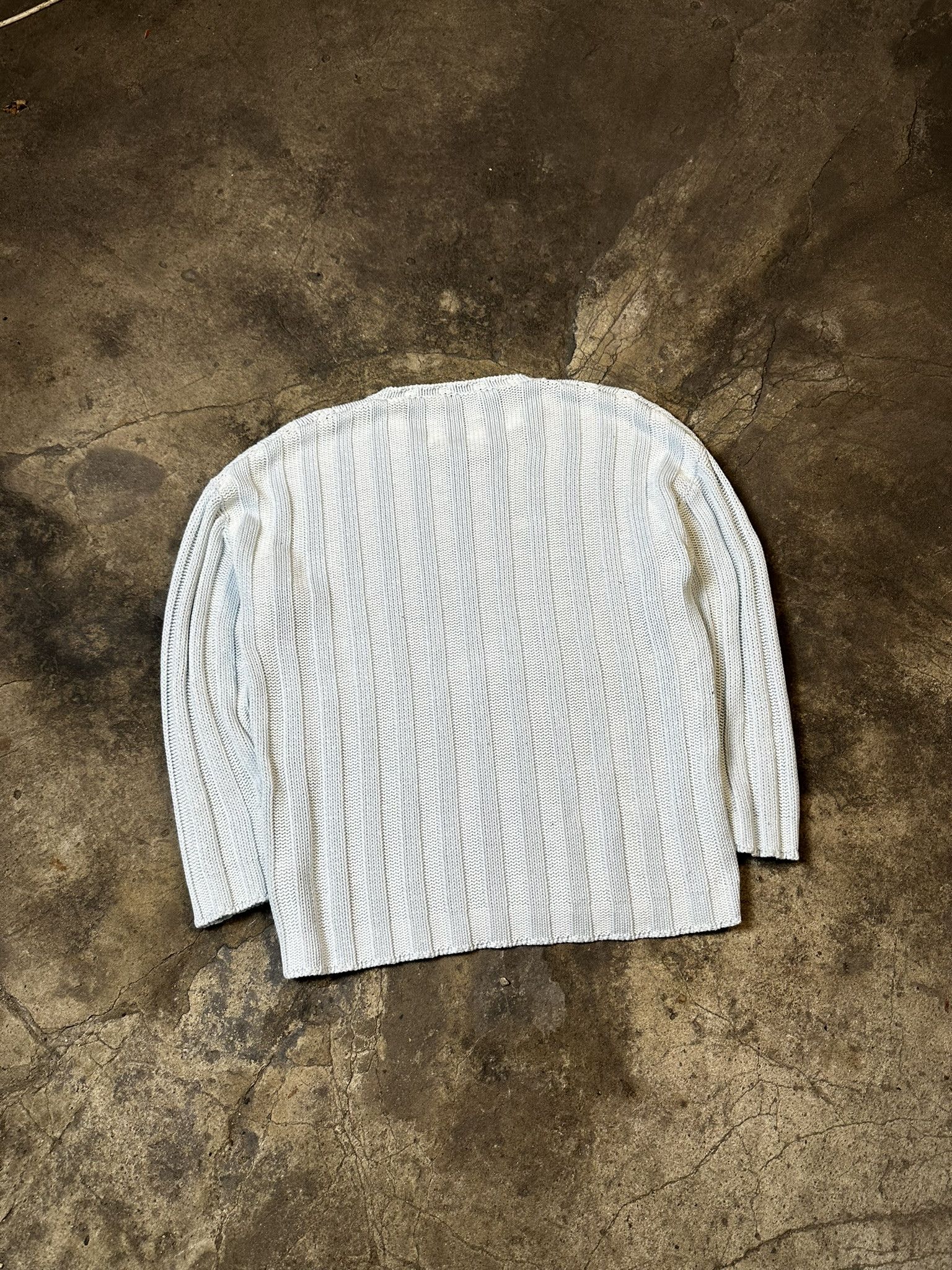 Brunello Cucinelli Vintage Brunello Cucinelli Cotton Cable Knit Sweater Size US M / EU 48-50 / 2 - 5 Thumbnail