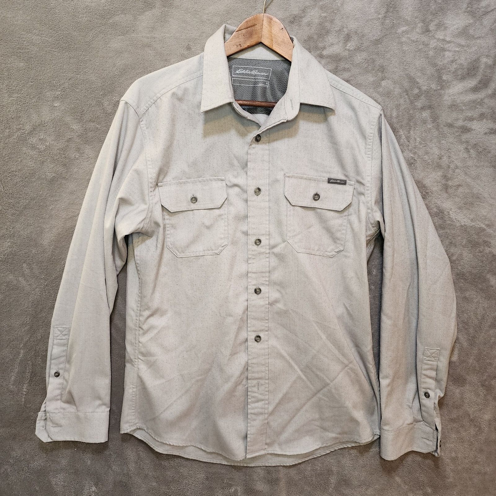 Eddie Bauer Eddie Bauer Men M Gray Long Sleeve Button-Up T-Shirt Size US M / EU 48-50 / 2 - 1 Thumbnail