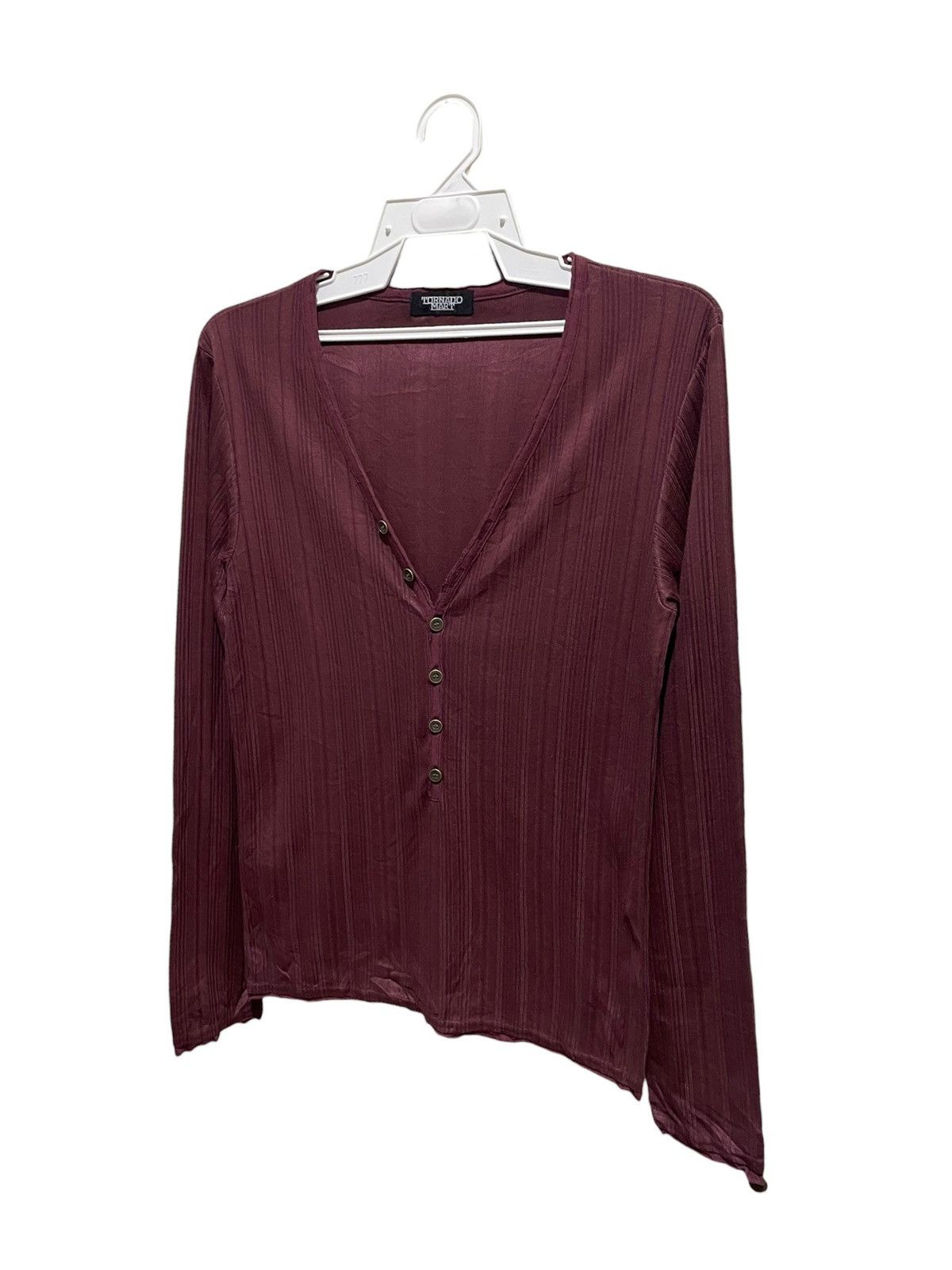 Tornado Mart Tornado Mart V Neck Longsleeve Shirts Size S / US 4 / IT 40 - 6 Thumbnail