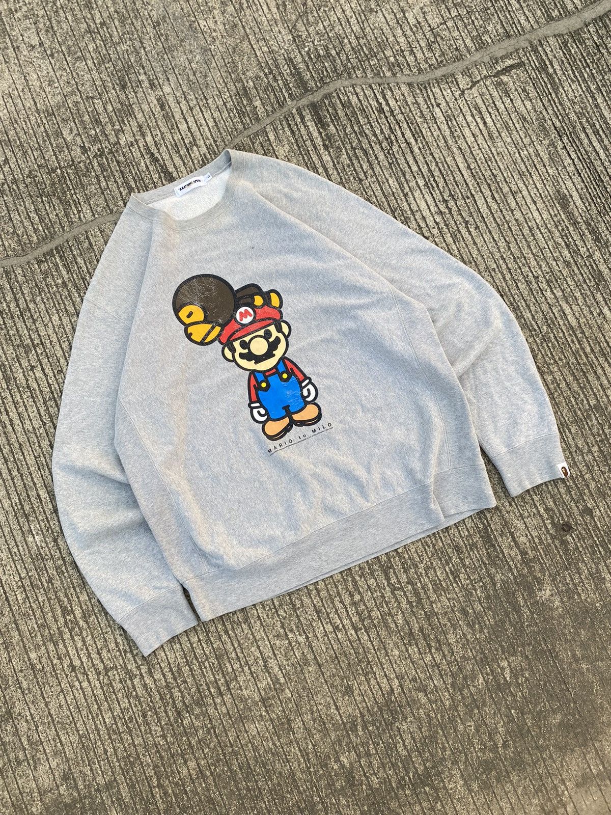 Bape Bape Baby Milo x Mario Sweatshirt Size US L / EU 52-54 / 3 - 3 Thumbnail