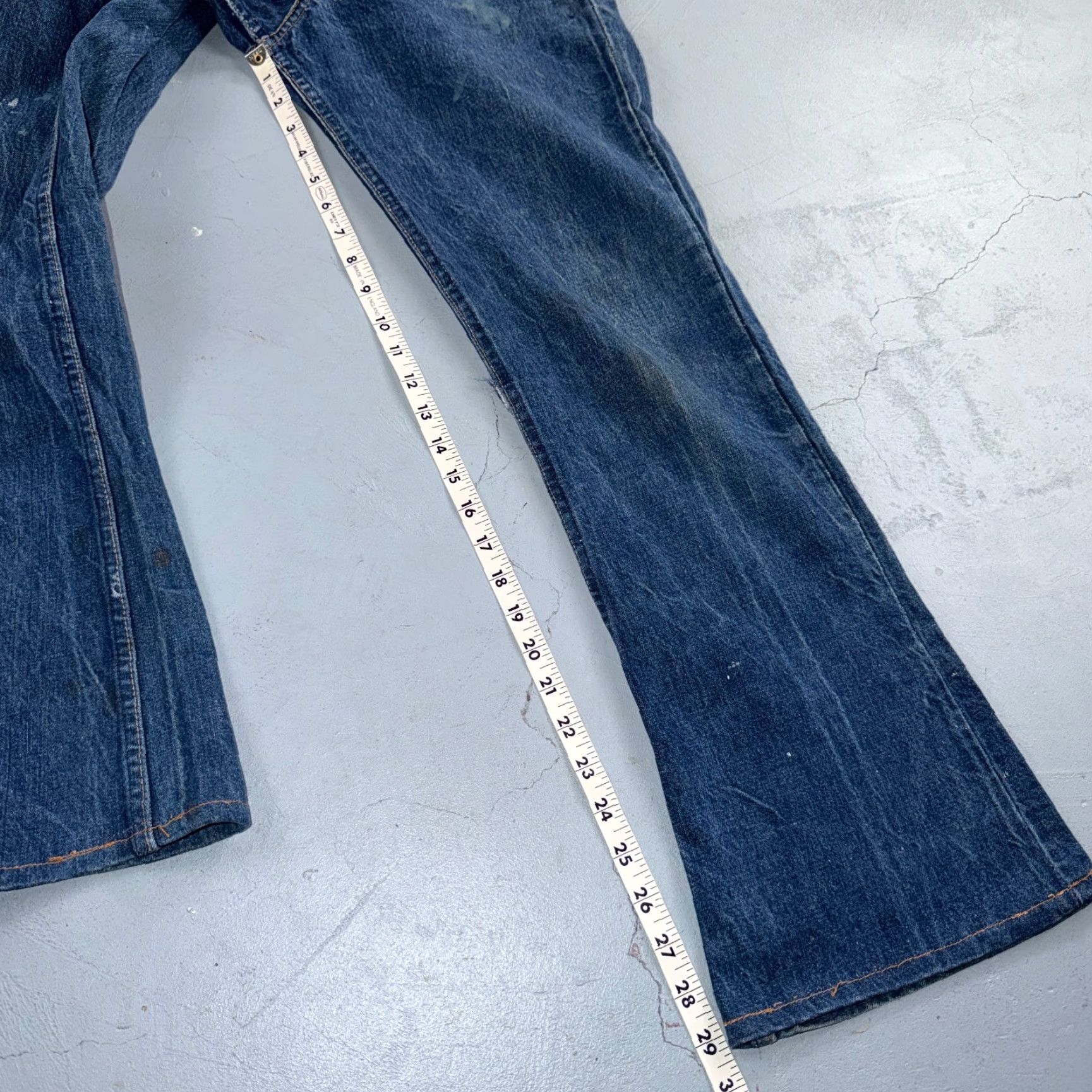 Levi's VINTAGE Levis Big E 60s Orange Tab 646 Bell Bottoms Denim Jeans Bootcut 31x29 Men Size US 31 - 6 Thumbnail
