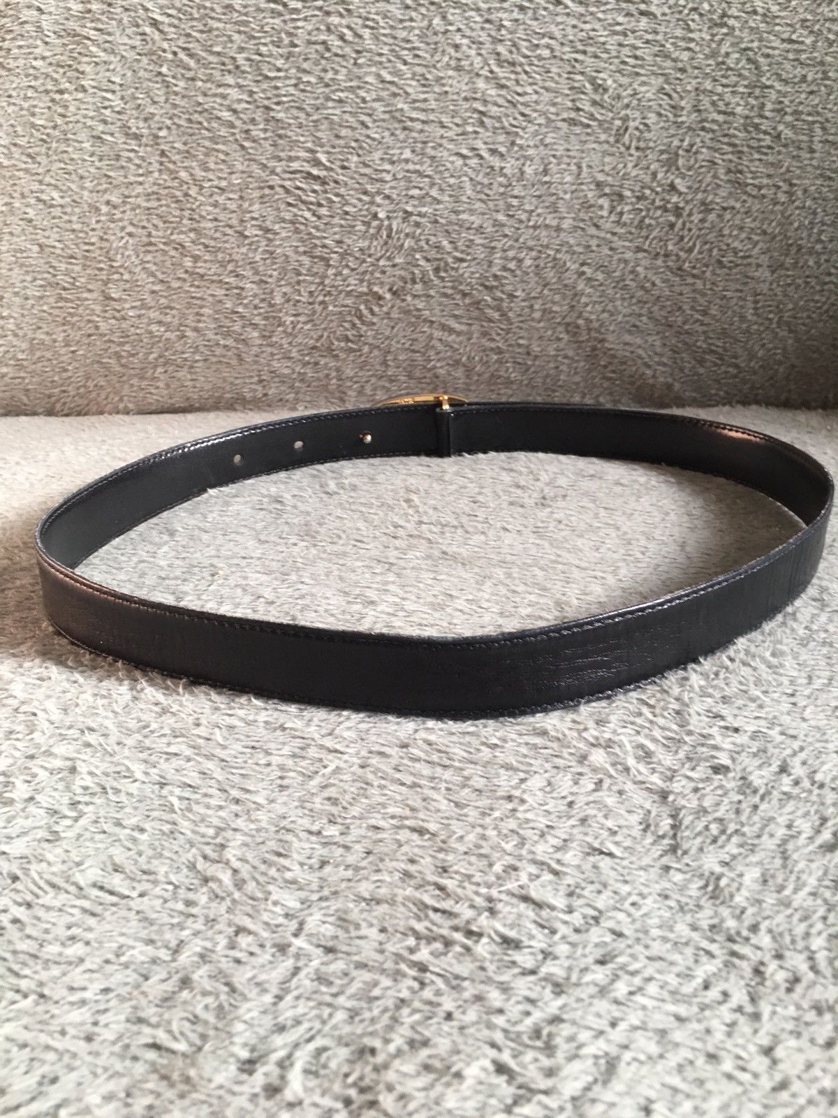 Gucci Gucci Belt Leather Black GG Vintage Sz 75/30 Size 30 - 7 Thumbnail