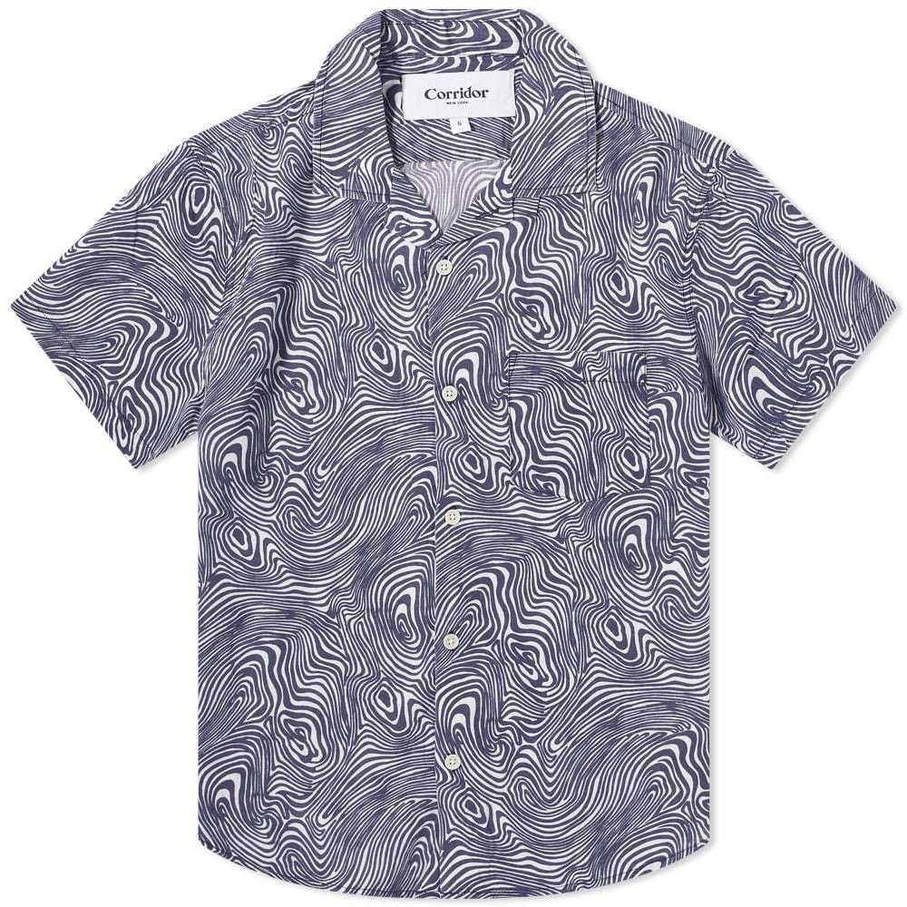Corridor Corridor SS22 In Bloom Lyocell Contour Print Vacation Shirt Size US L / EU 52-54 / 3 - 1 Thumbnail