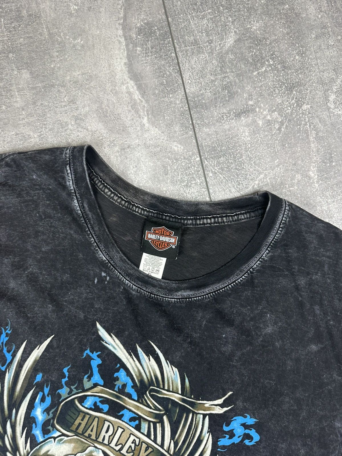 Harley Davidson Harley Davidson Taiday Mens Scull Overprint Logo T-Shirt Size US XL / EU 56 / 4 - 5 Thumbnail