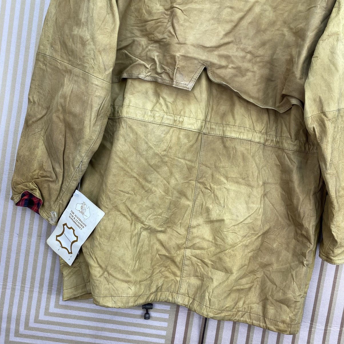 Jaded by Knight 🫶 vintage Knight Leather Field Jacket Checked Lining Size US S / EU 44-46 / 1 - 8 Thumbnail