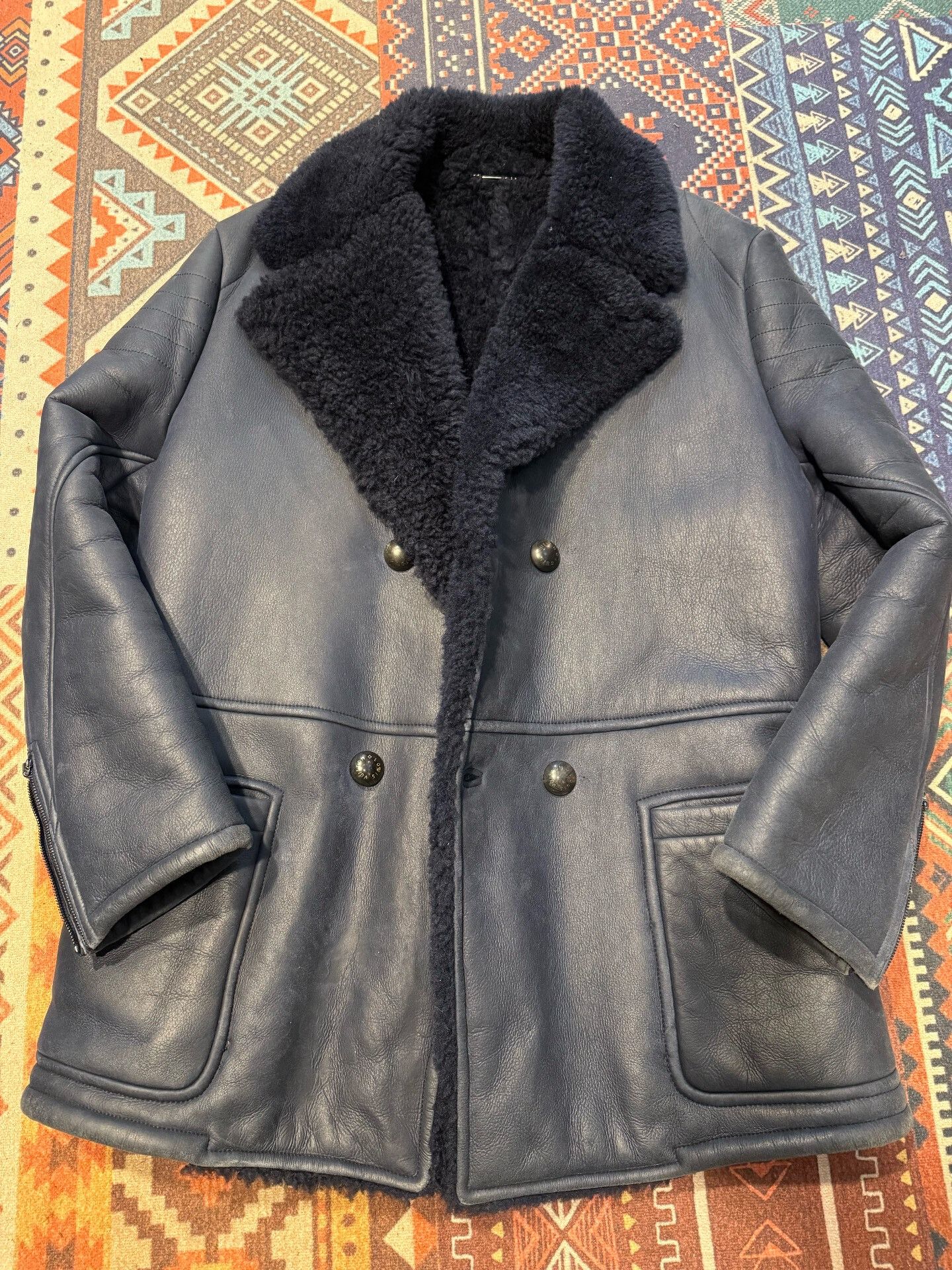 Versace Versace Leather Fur Coat Size 52 Size US L / EU 52-54 / 3 - 1 Thumbnail