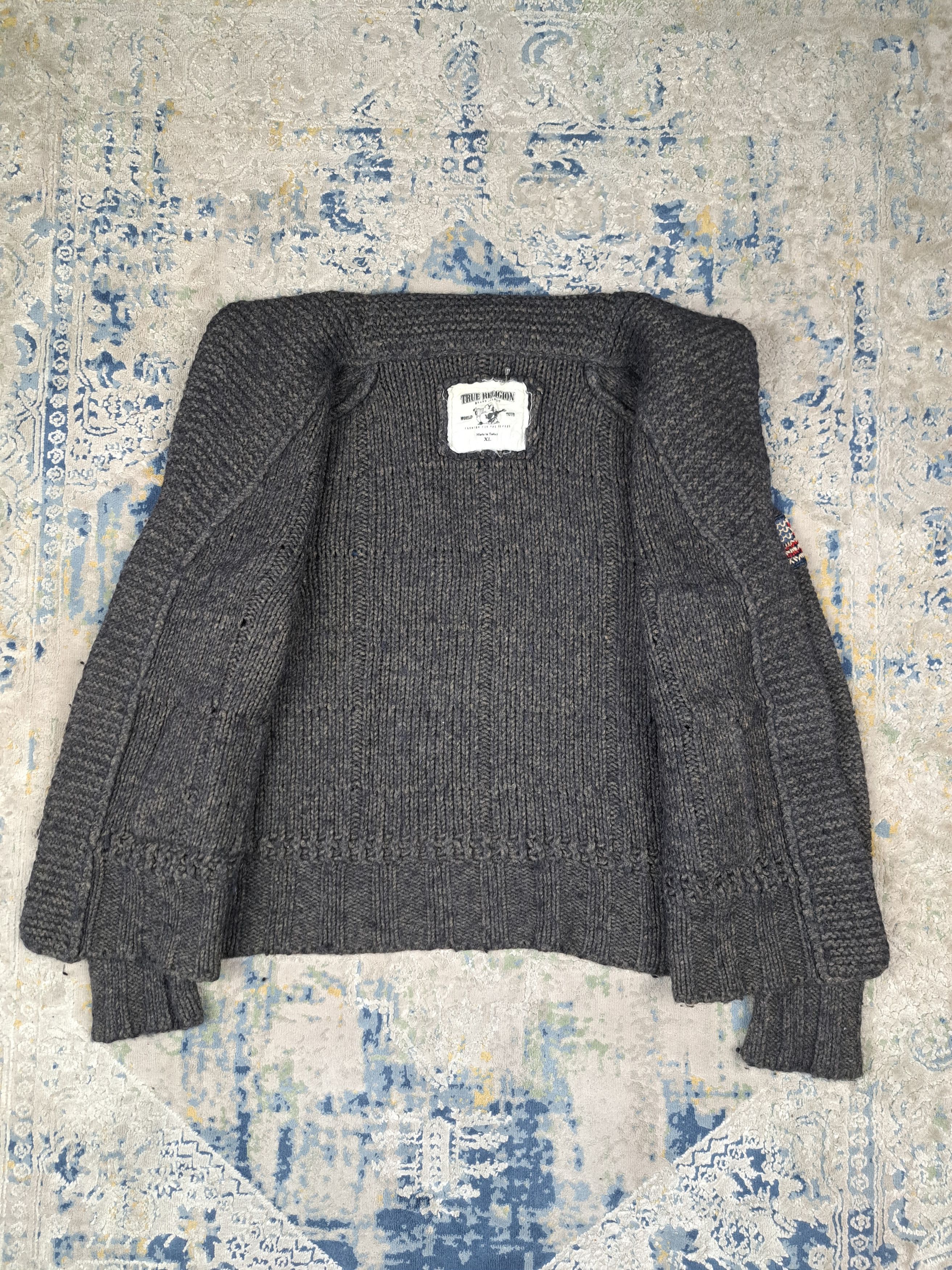 True Religion True Religion Rare Wool Knit Cardigan Drip Swag Chief Keef Size XL / US 12-14 / IT 48-50 - 6 Thumbnail