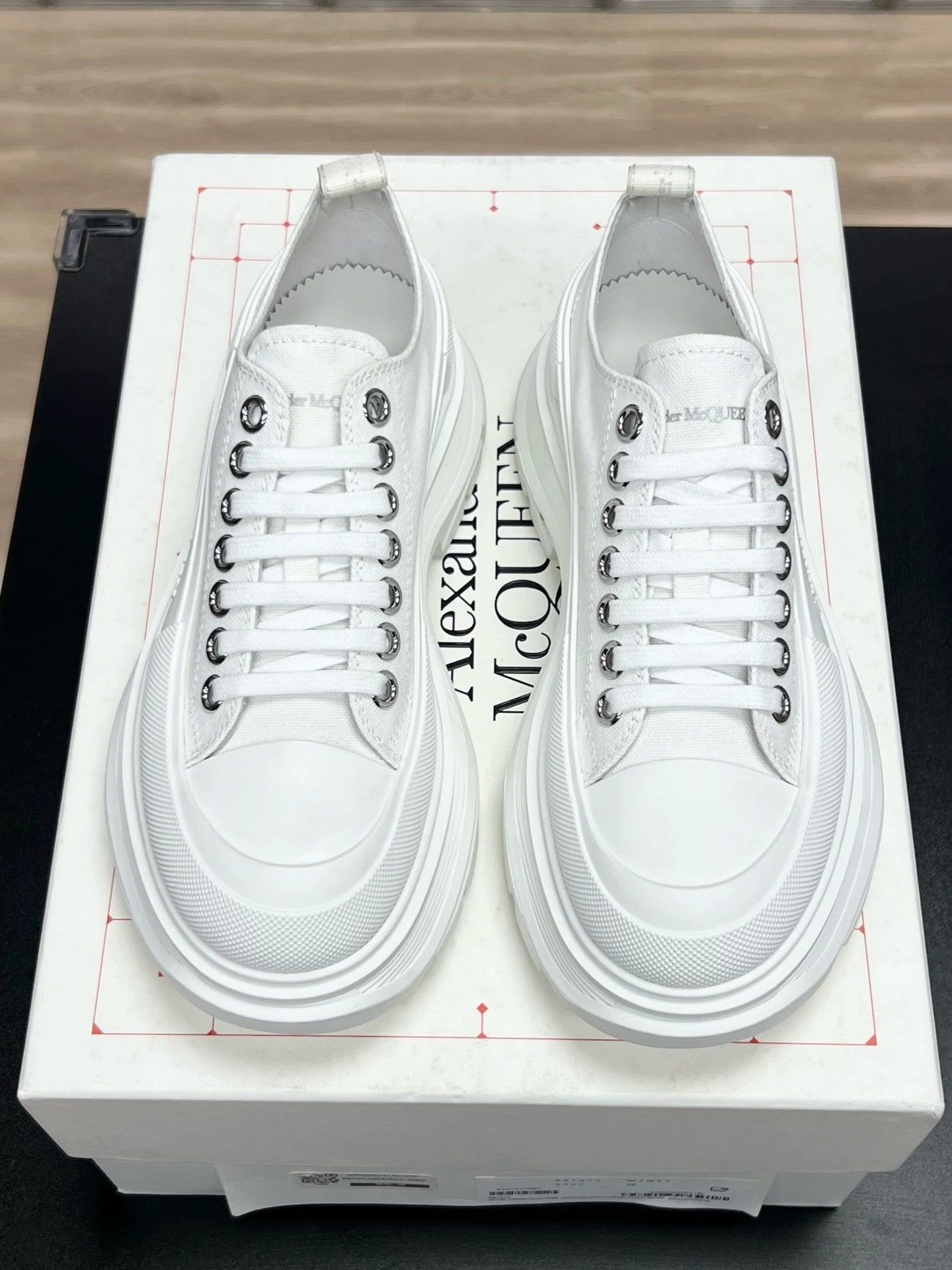 Alexander McQueen mcq white low-top martin boots size 38 Size US 5.5 / EU 38 - 3 Thumbnail