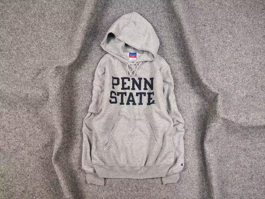 Champion Vintage 90's Champion Penn State Logo Gray Blank Hoodie Size US M / EU 48-50 / 2 - 1 Thumbnail