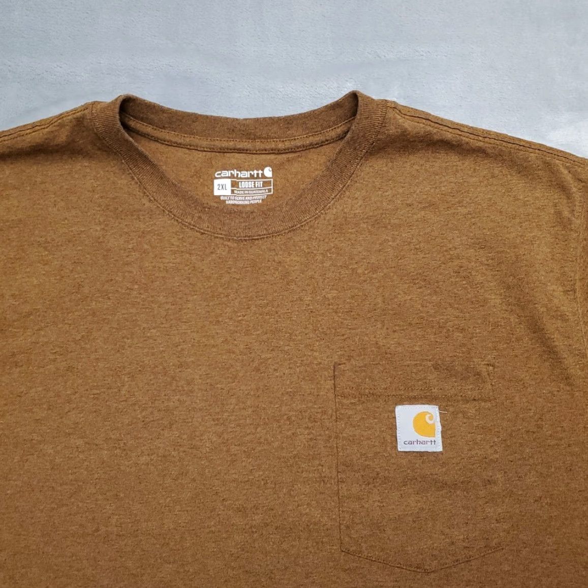 Carhartt VINTAGE Carhartt Shirt Mens XXL Brown Loose Fit Short Sleeve Crewneck Pocket Work TEE Size US XXL / EU 58 / 5 - 2 Thumbnail