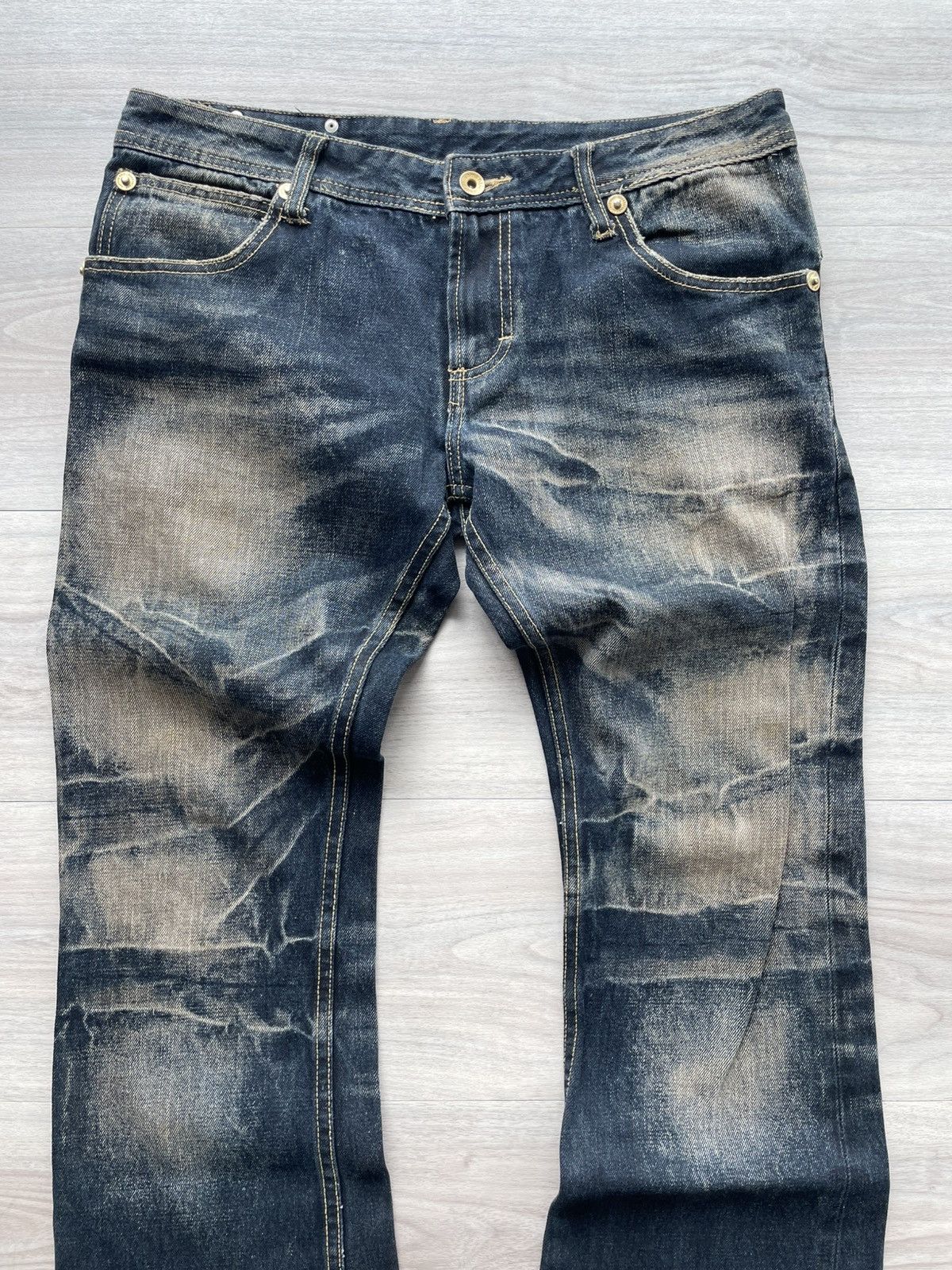 semanticdesign Semantic Design Punk Style Flare Denim Pants Size US 34 / EU 50 - 3 Thumbnail