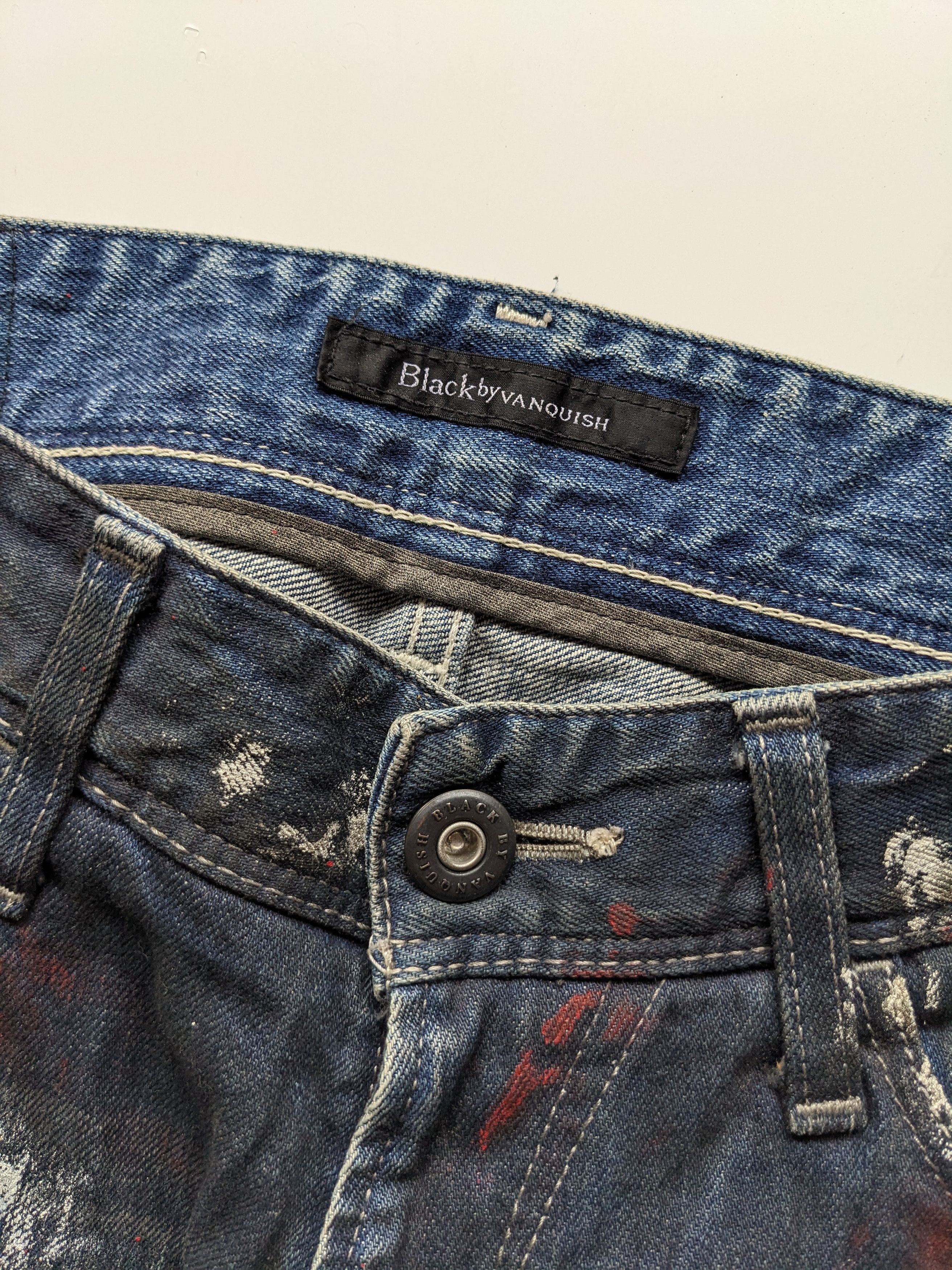 If Six Was Nine × Vanquish Black by Vanquish splash jeans Size US 30 / EU 46 - 6 Thumbnail