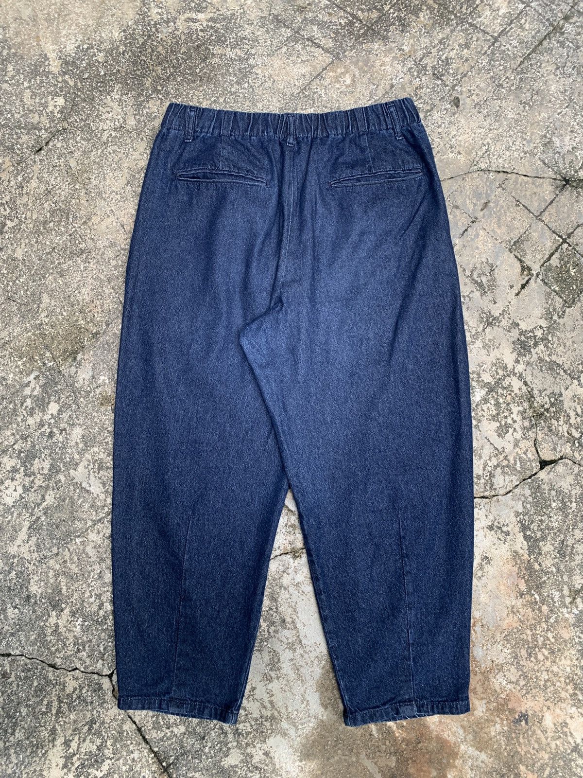 GU GU Japan Indigo Blue Jeans Relaxed Fit Baggy Balloon Pants Size US 36 / EU 52 - 2 Thumbnail