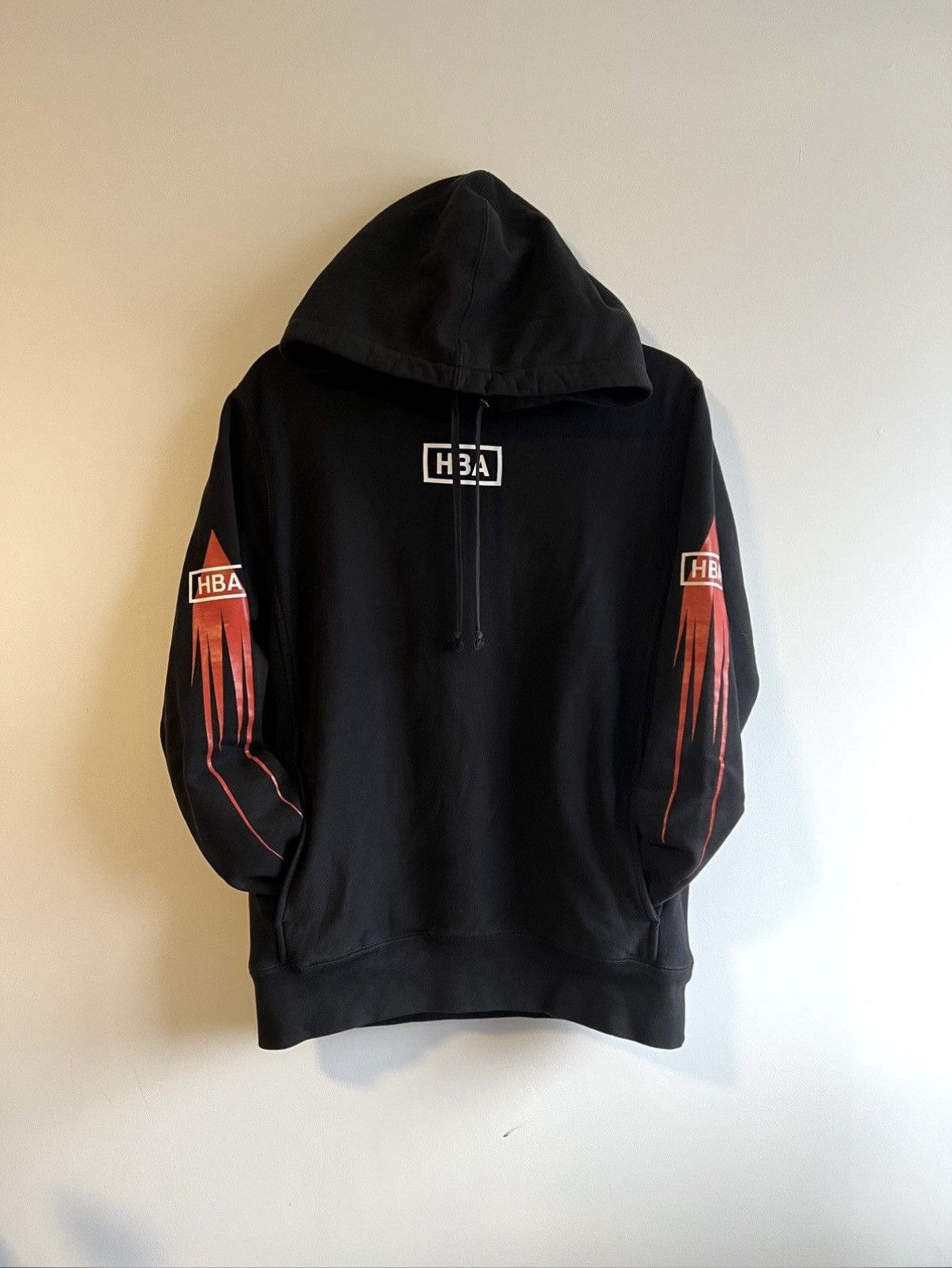 Hood By Air Hood By Air HBA Graphic Tour Hoodie Black Red | Grailed