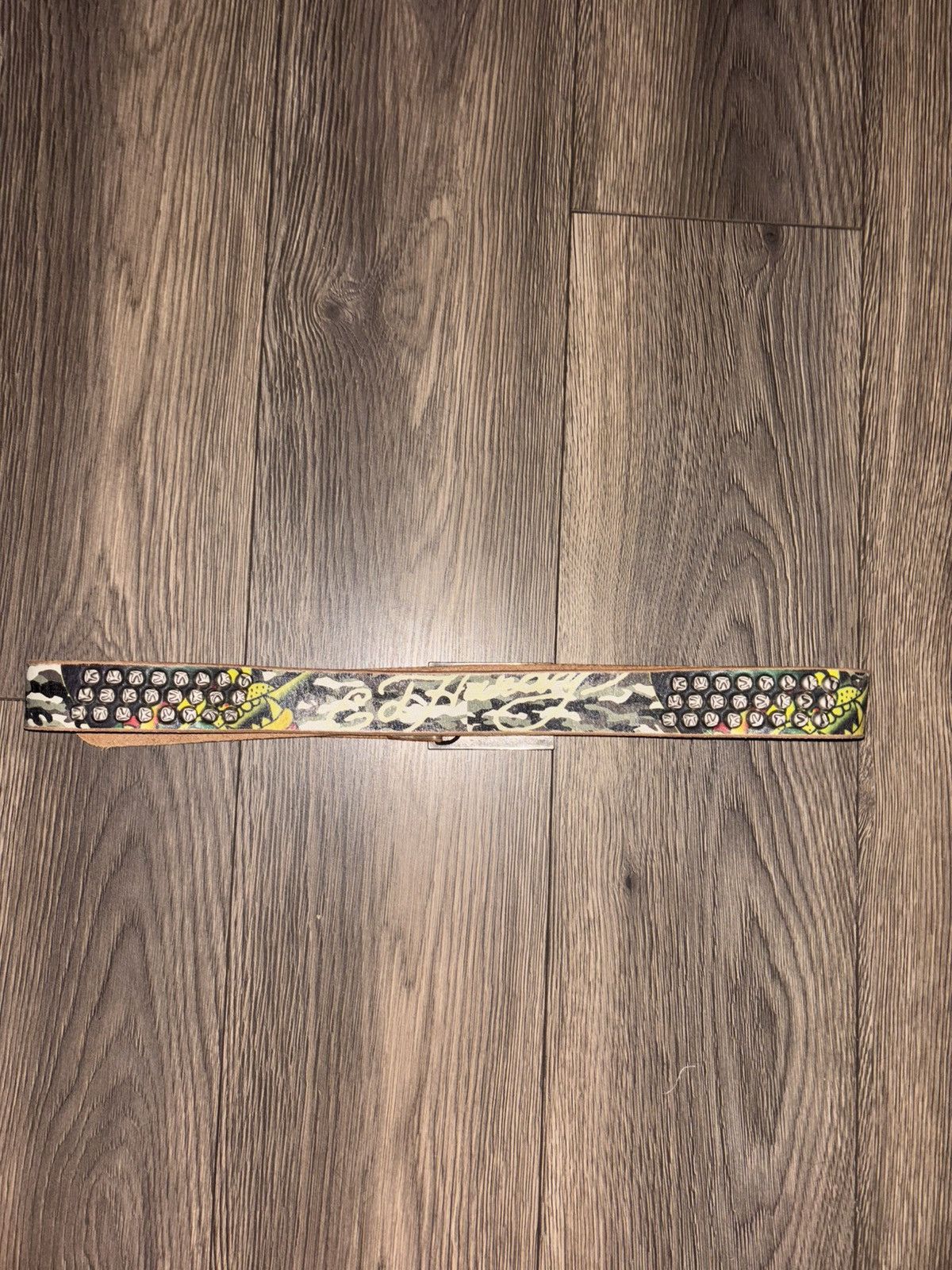 Ed Hardy ED HARDY CAMO BELT W SILVER BUCKLE Size 40 - 2 Thumbnail
